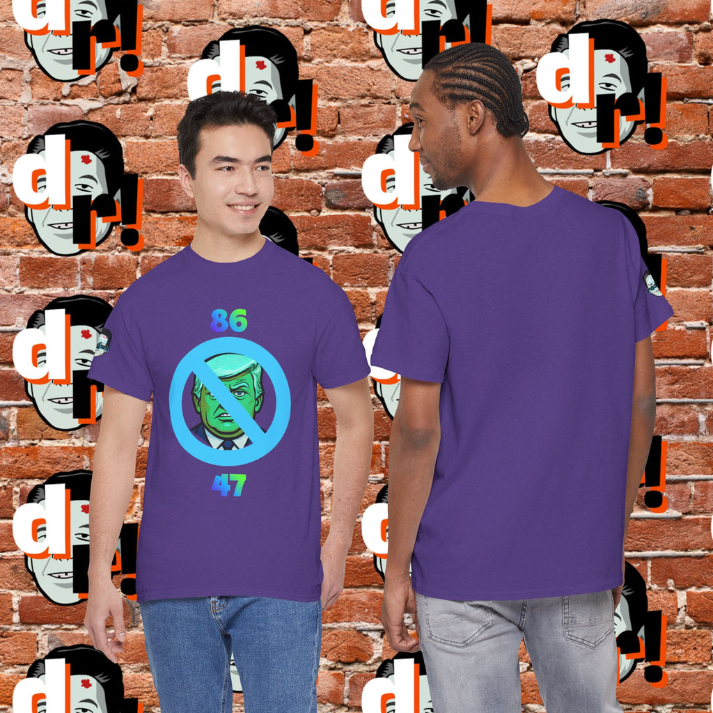 86/47 Lime & Blue Unisex Heavy Cotton Tee