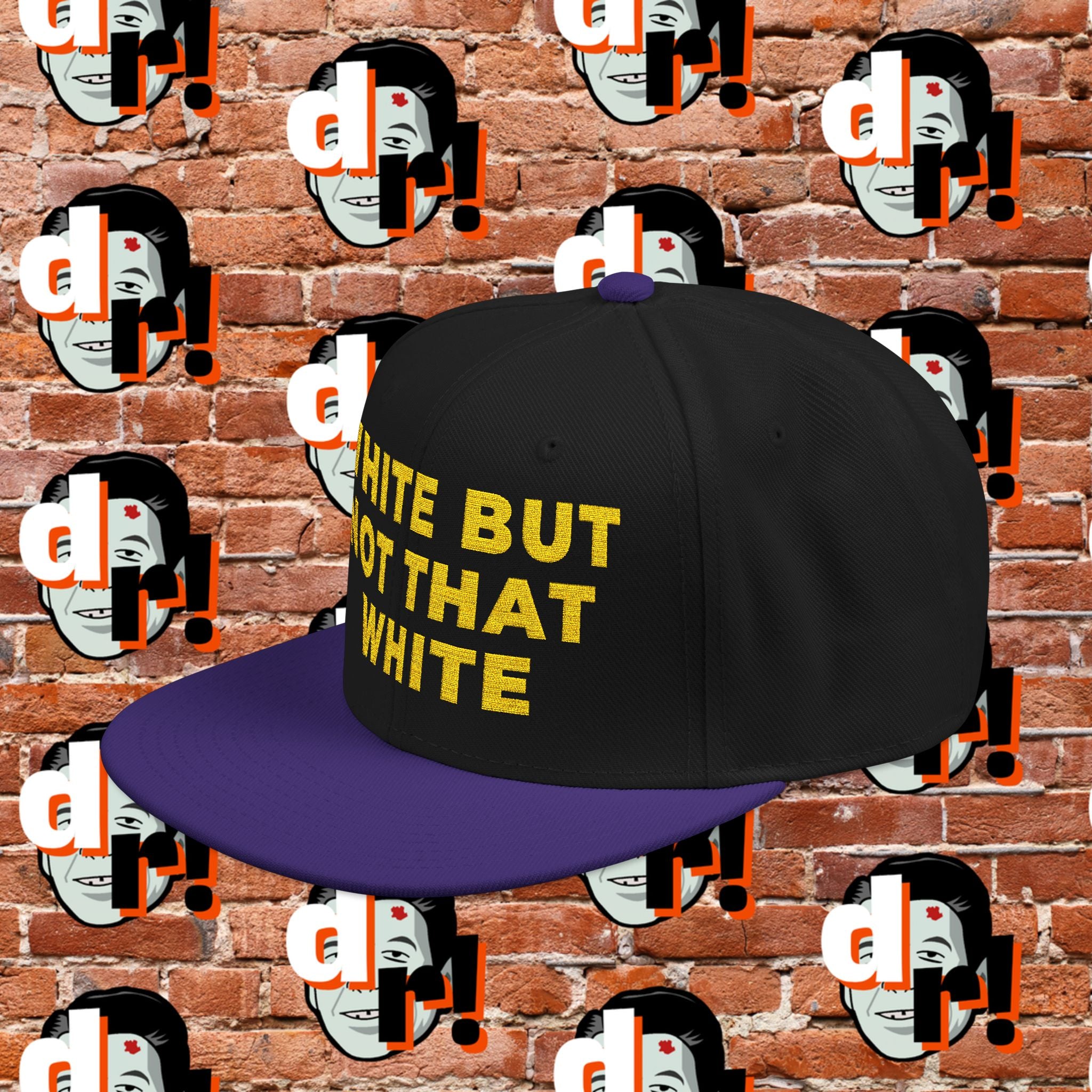 White But Not That White (Yellow Letter) Snapback