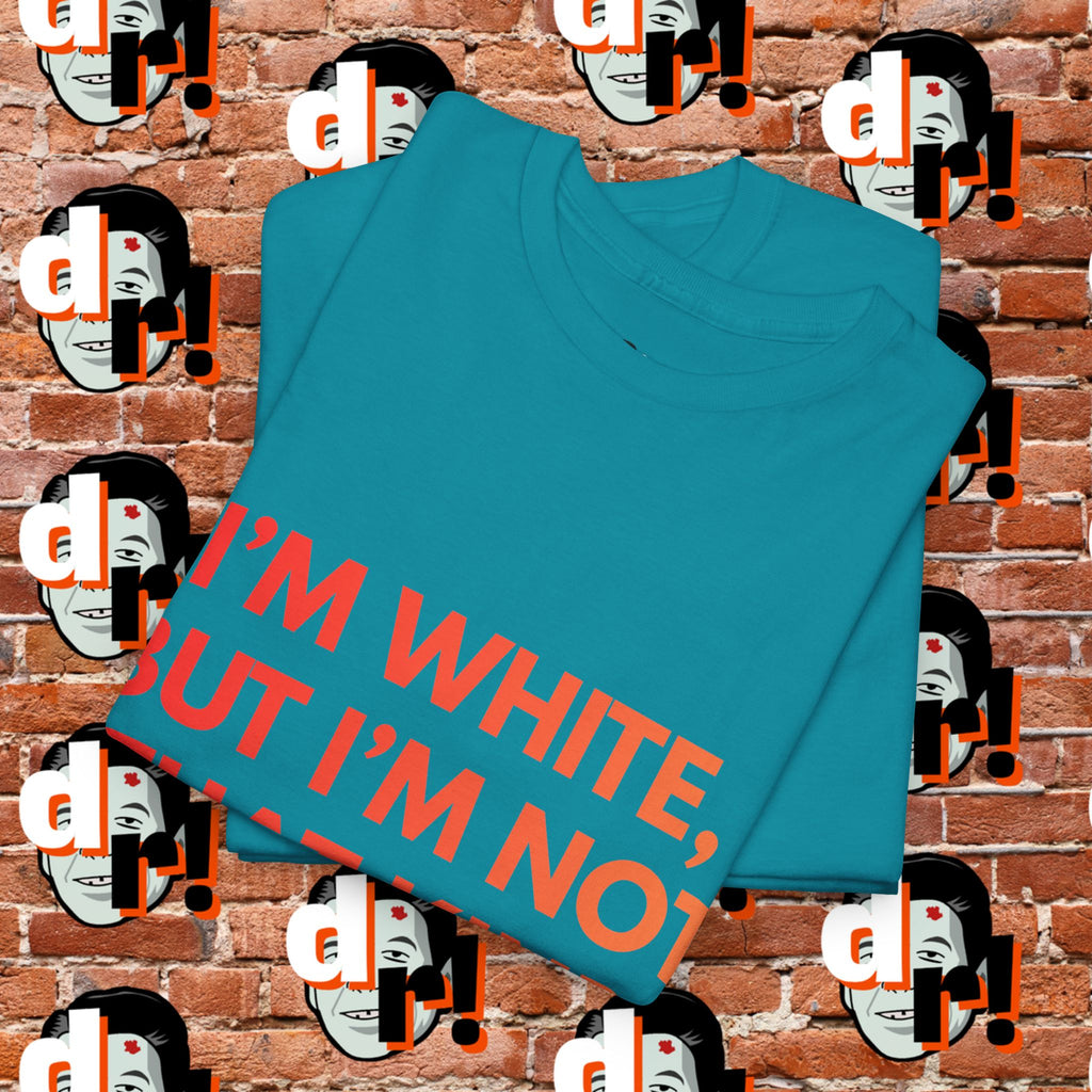 I’m White But… (Orange Gradient Letter) Unisex Heavy Cotton Tee