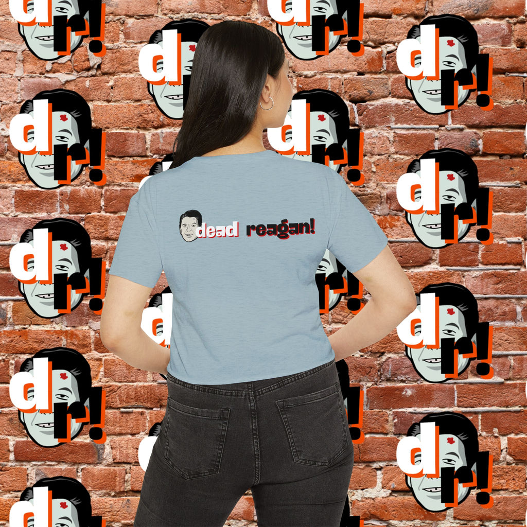 Antifa Wannabee Festival Crop Top (Red Letter)