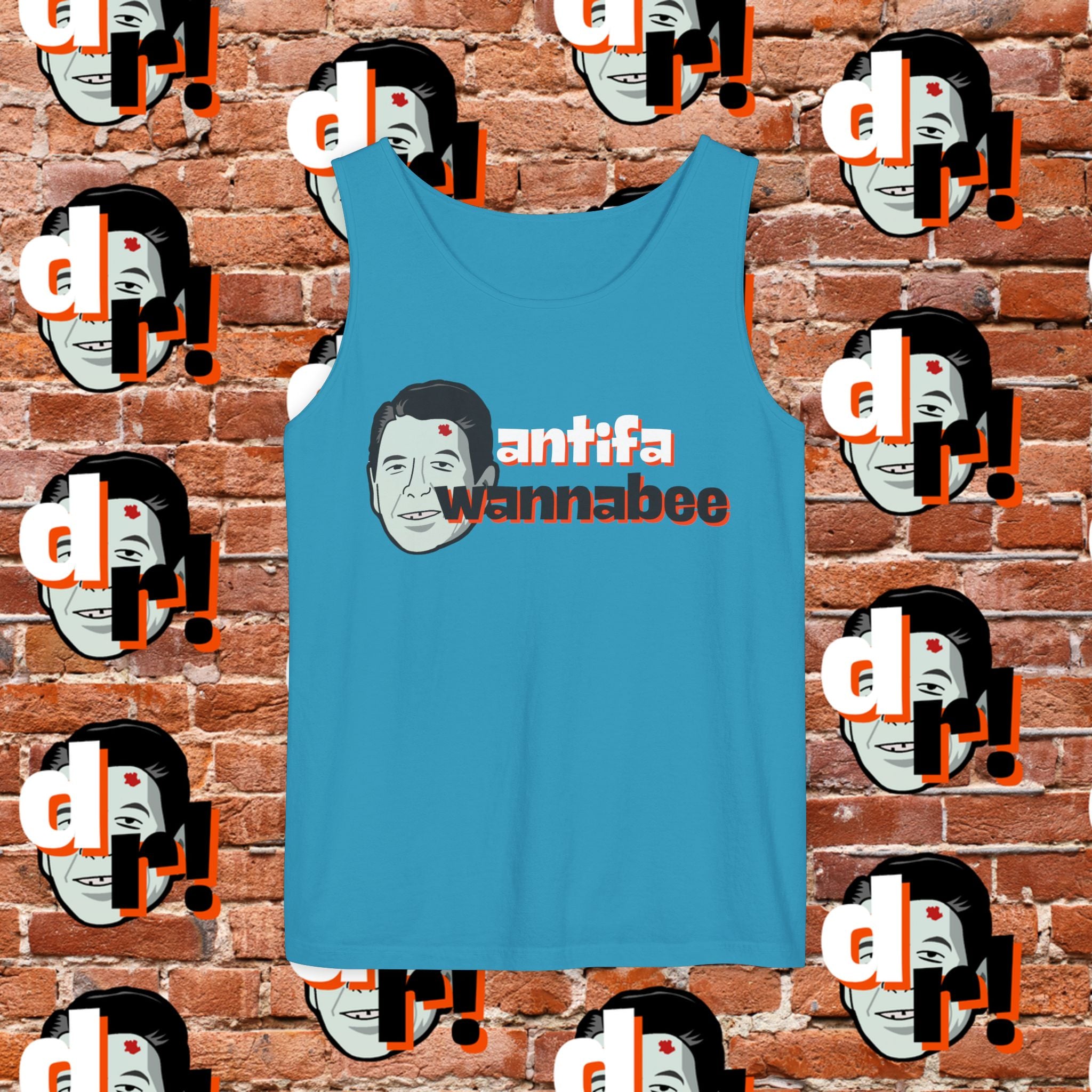 Antifa Wannabee Graphic Tank Top
