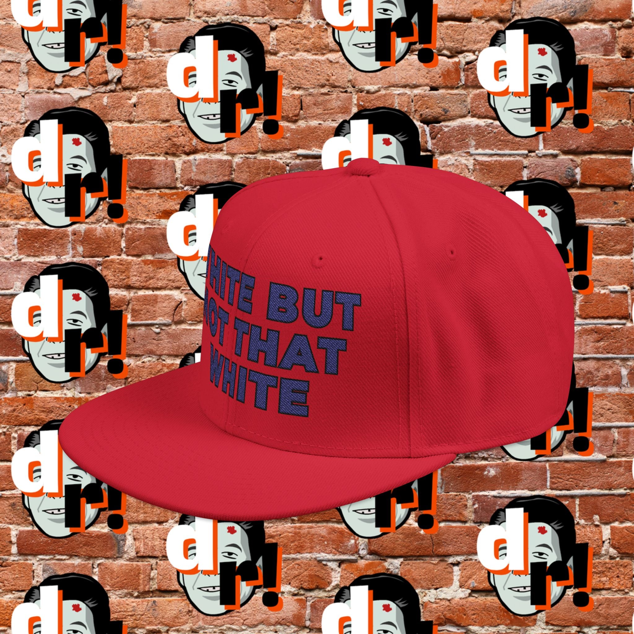 White But Not That White ( Blue Letter b/o) Snapback