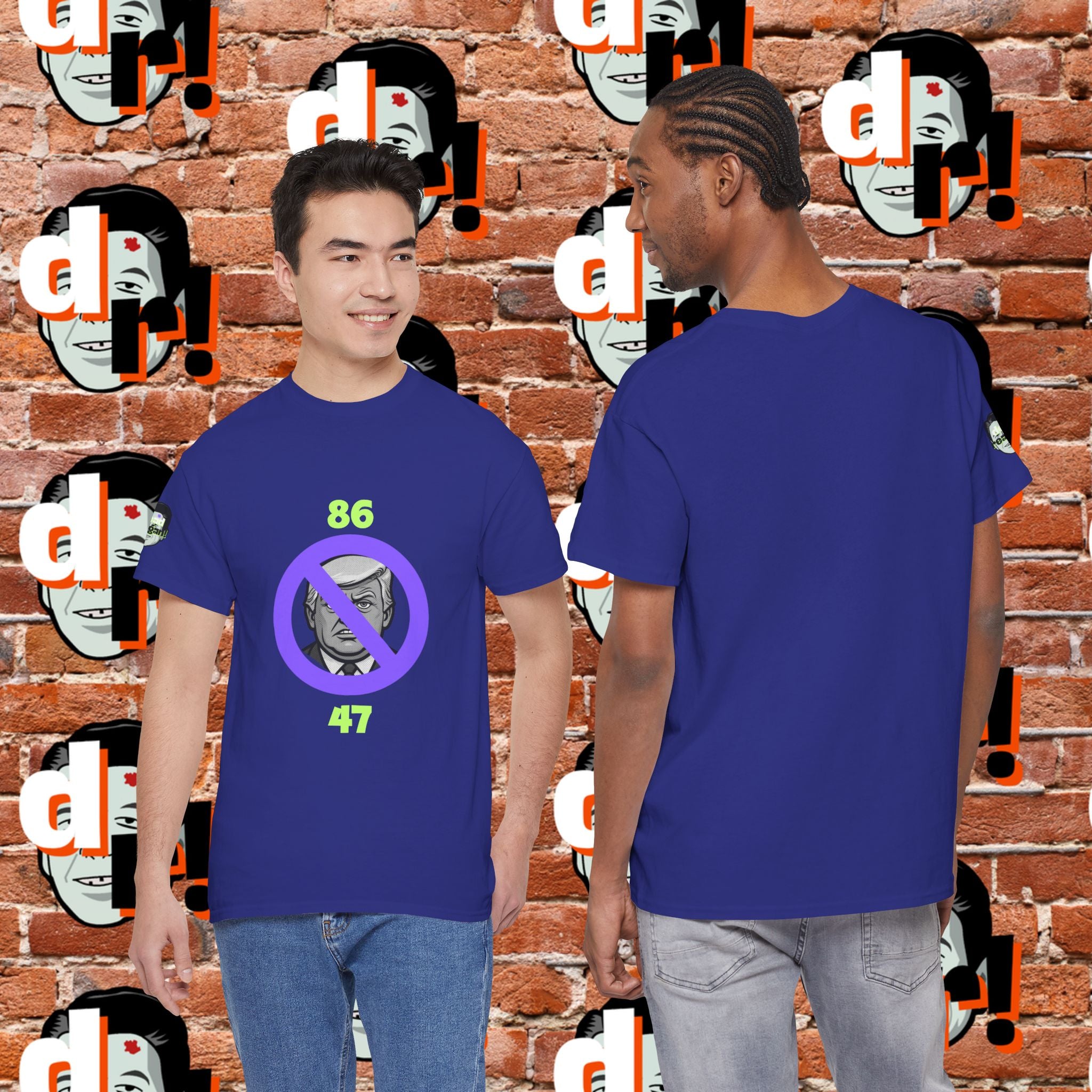 86/47 Lime & Purple  Variant Unisex Heavy Cotton Tee