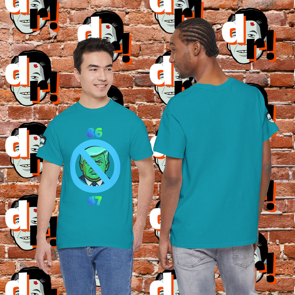 86/47 Lime & Blue Unisex Heavy Cotton Tee