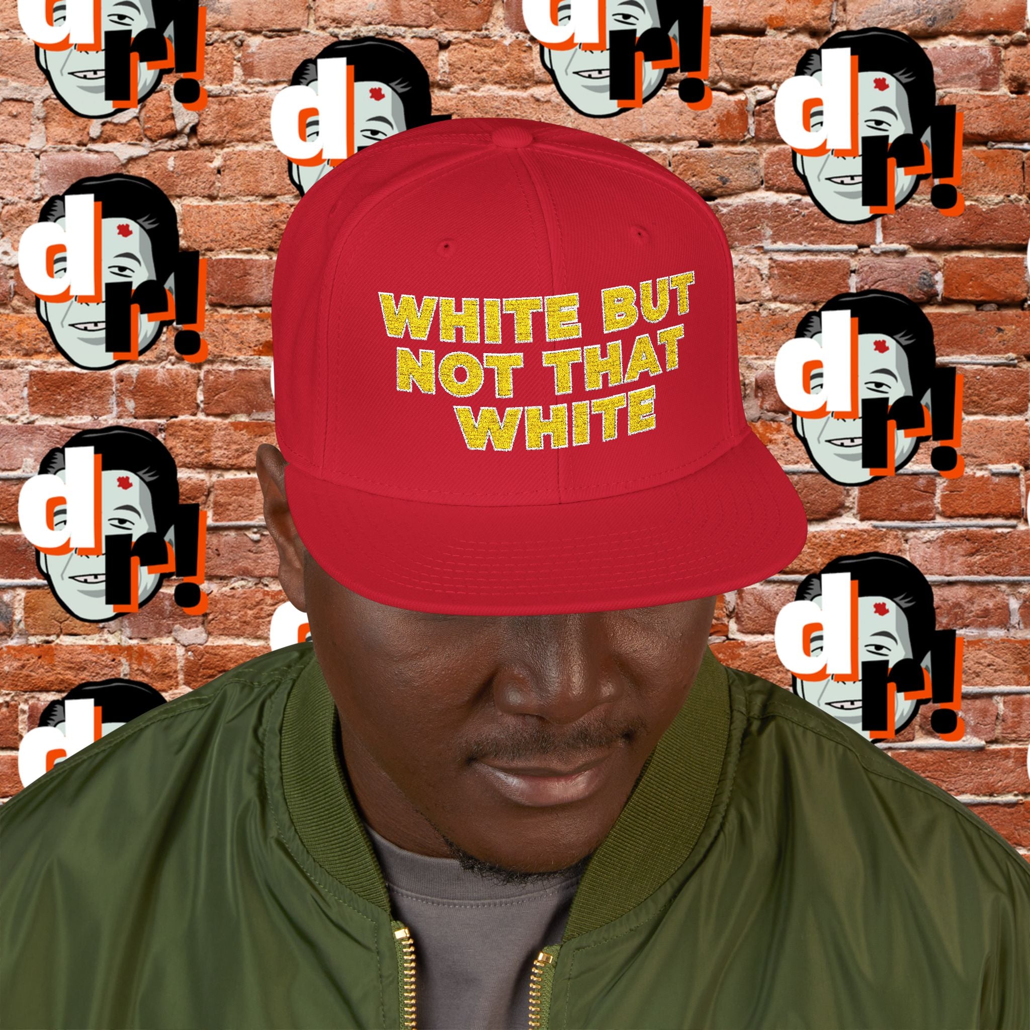 White But Not White (Yellow Letter w/o) Snapback