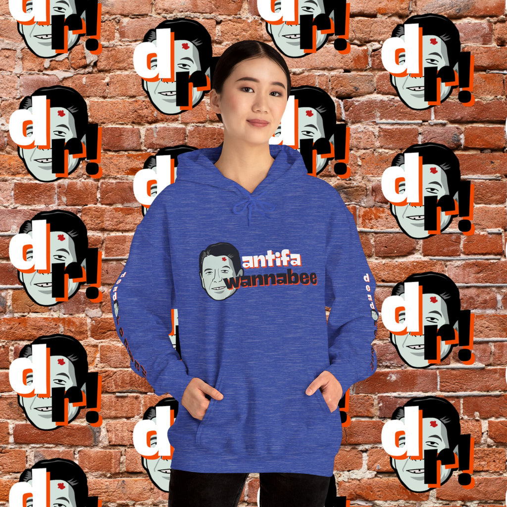 Antifa Wannabee Hoodie Graphic Pullover