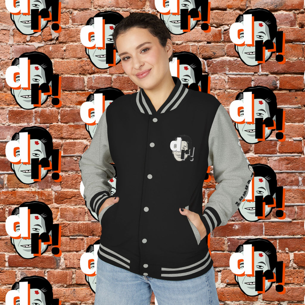 Antifa Wannabee Graphic Varsity Jacket