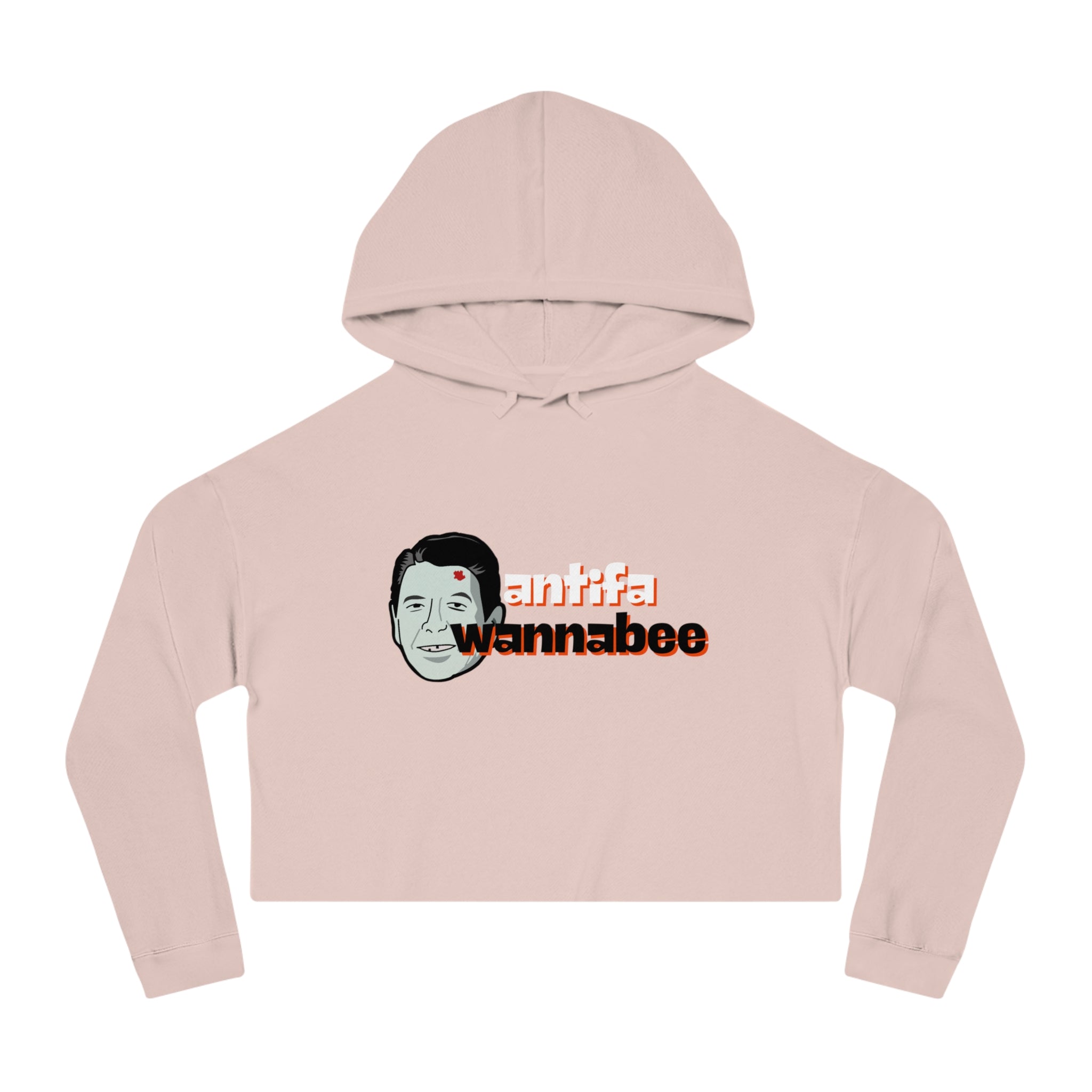Antifa Wannabe Cropped Hoodie
