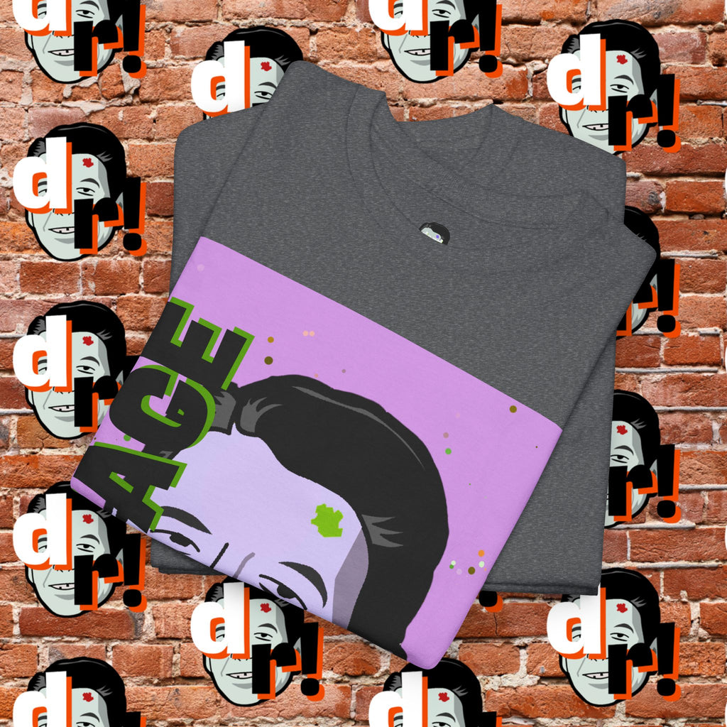 Savage Dead Reagan Graphic Tee Lavender and Lime