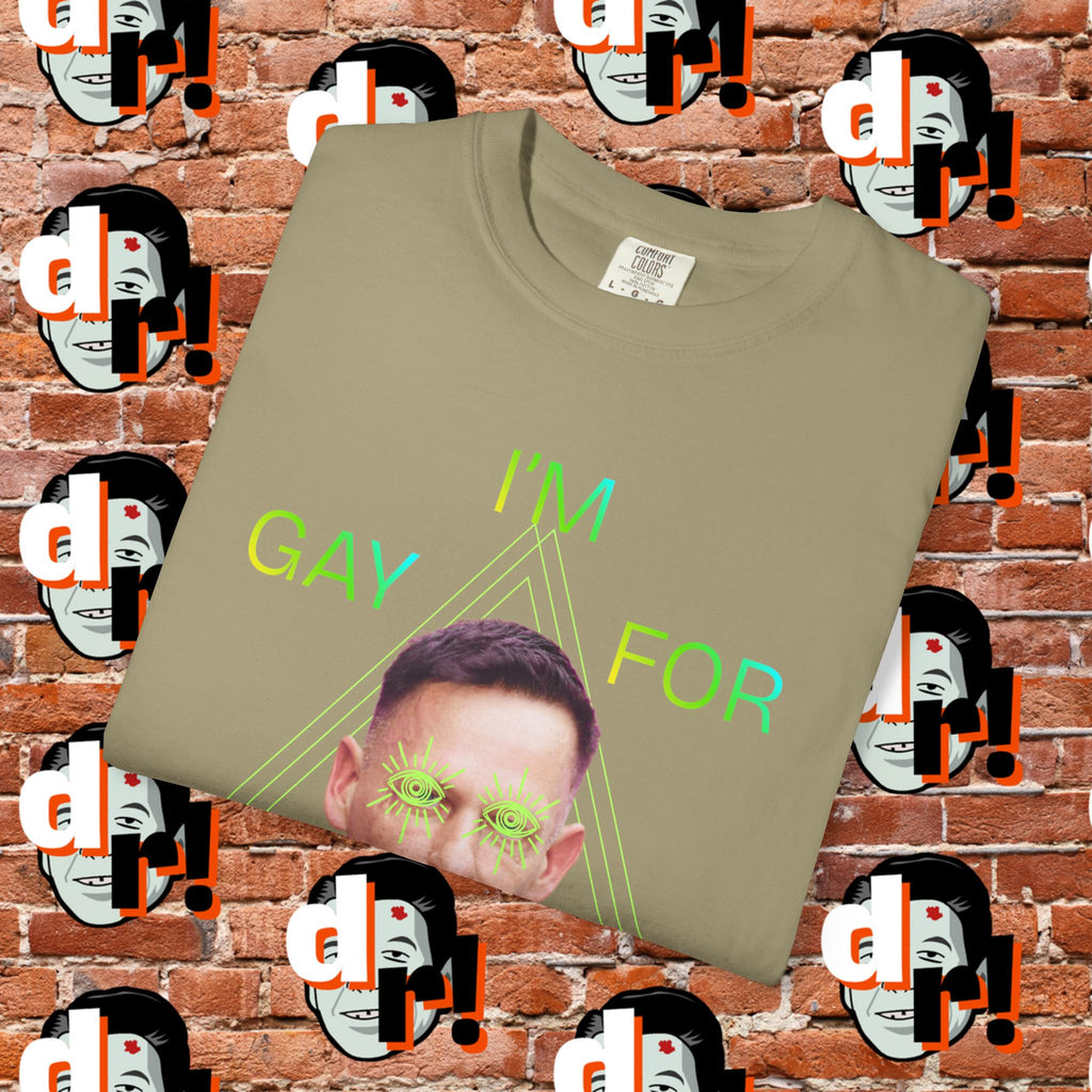 Gay for Mass Surveillance (Lime) Cotton T- Shirt