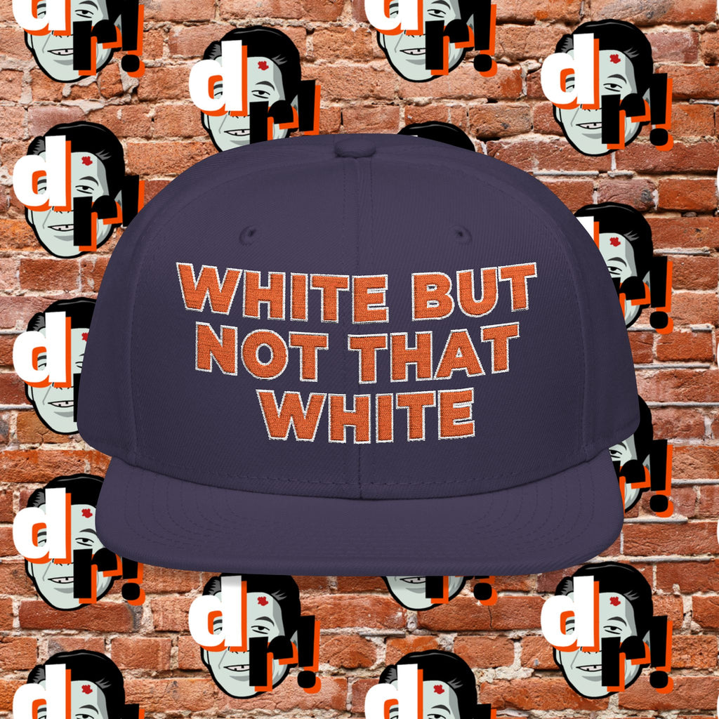 White But Not That White (Orange Letter w/o) Snapback