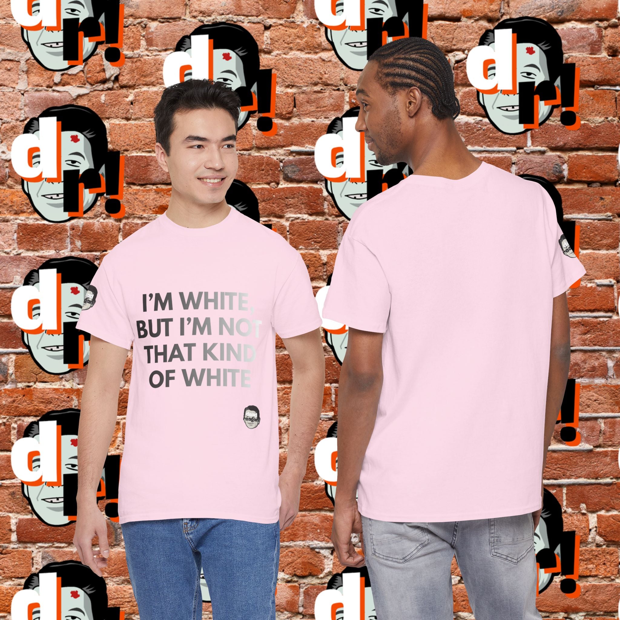 I’m White Buy… (B/W Gradient Letter) Unisex Heavy Cotton Tee