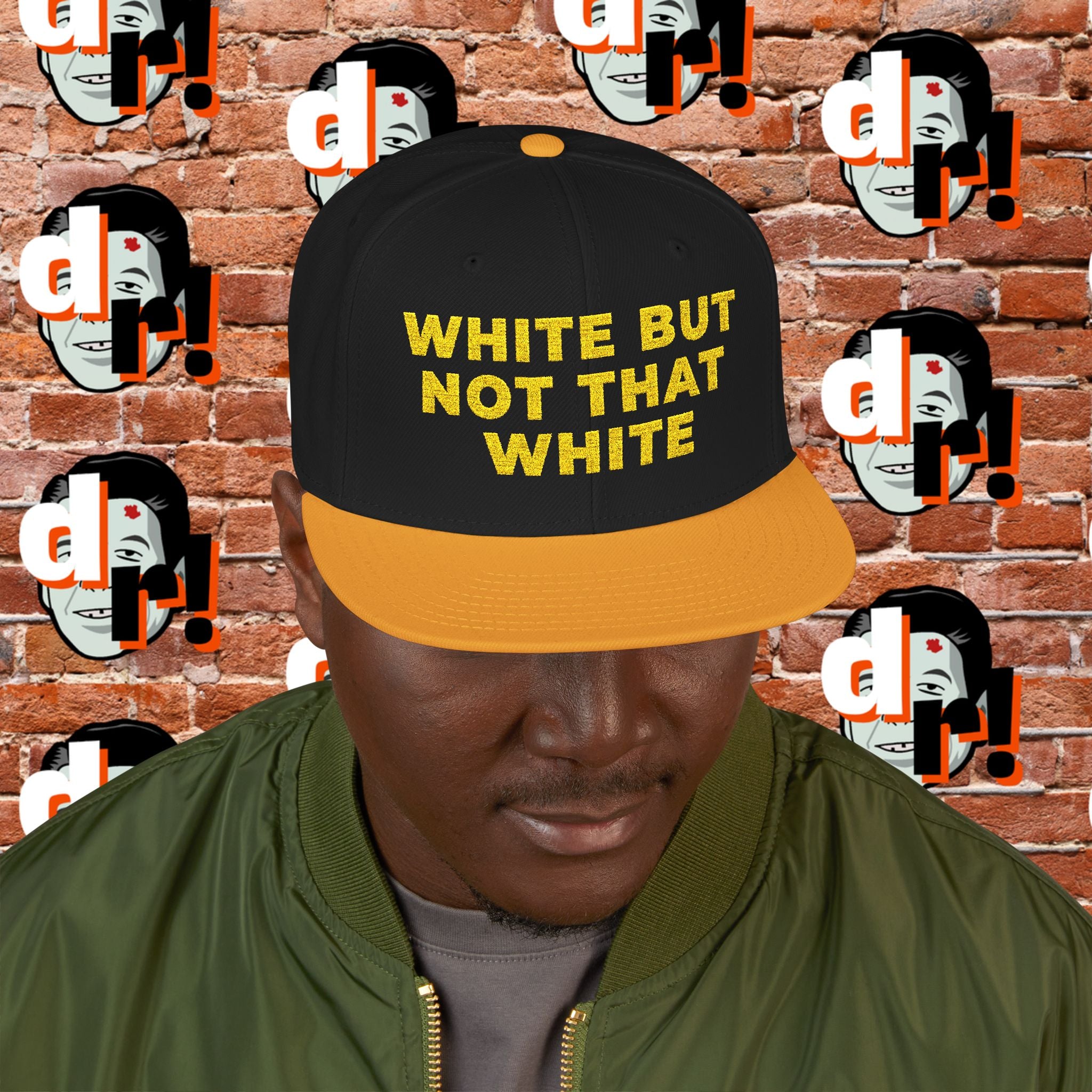 White But Not That White (Yellow Letter) Snapback
