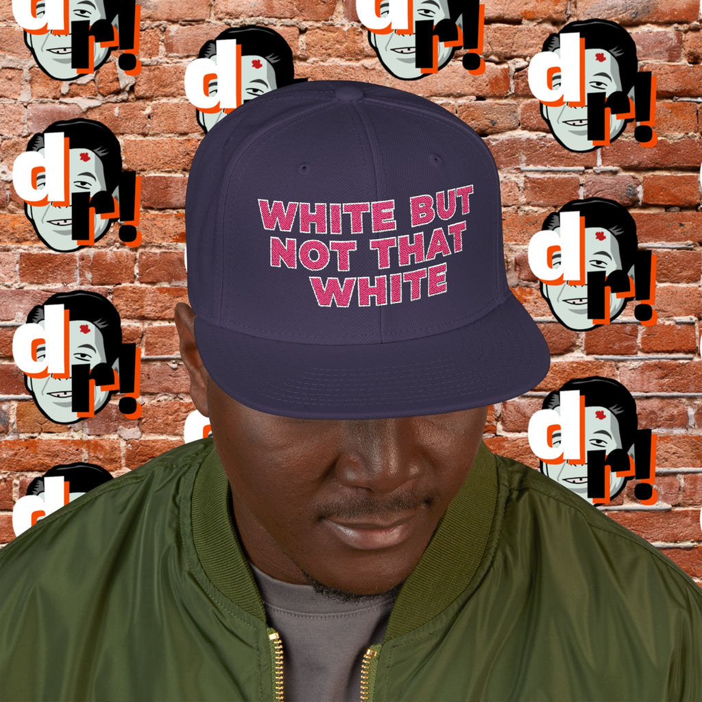 White But Not That White (Pink Letter W/O) Snapback