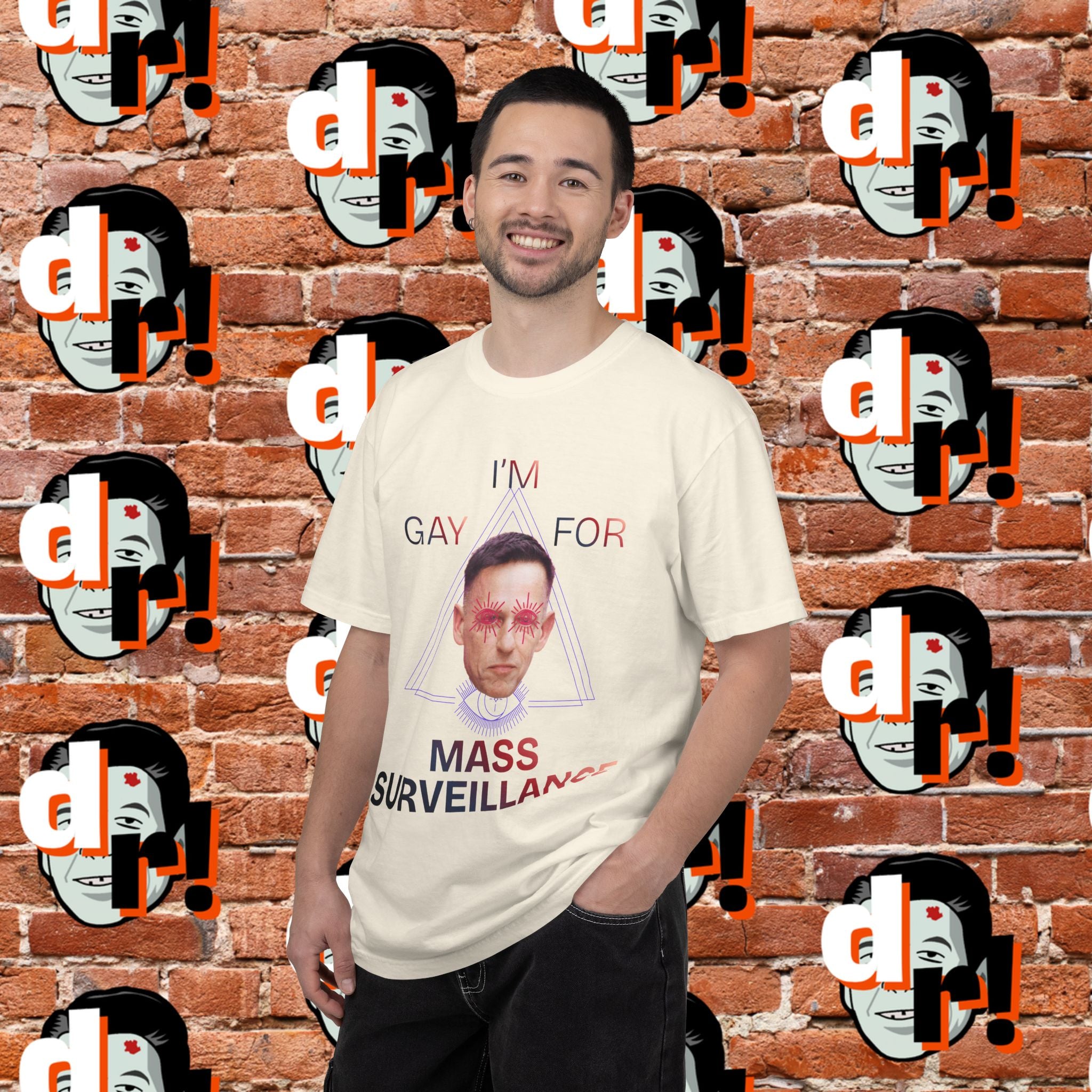 Gay for Mass Surveillance Cotton T- Shirt