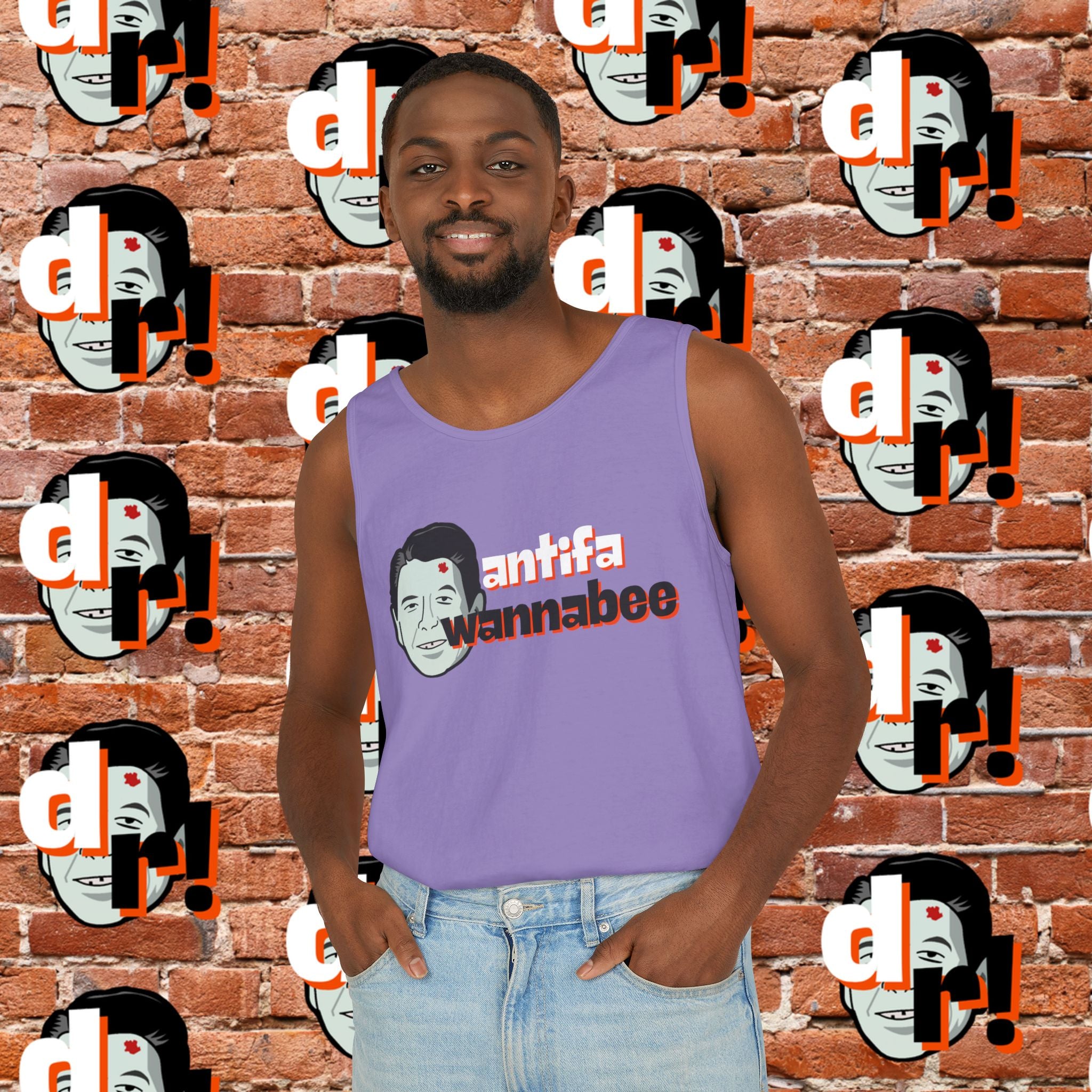 Antifa Wannabee Graphic Tank Top