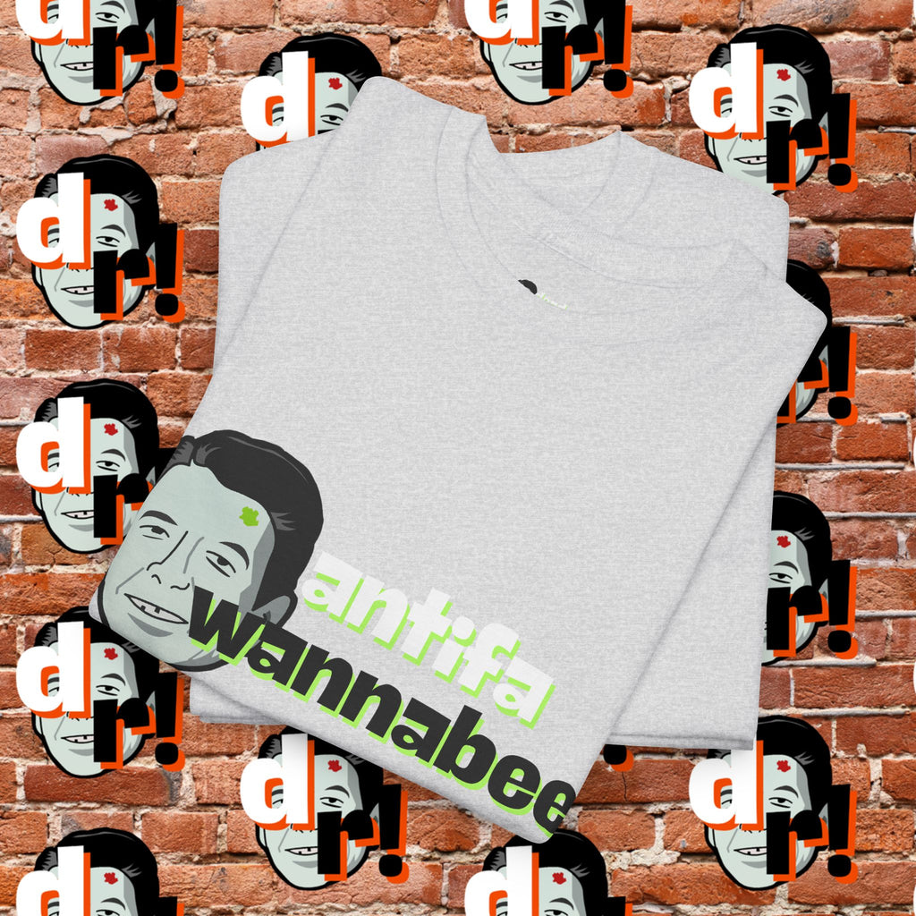 Antifa Wannabe (Lime) Unisex Heavy Cotton Tee
