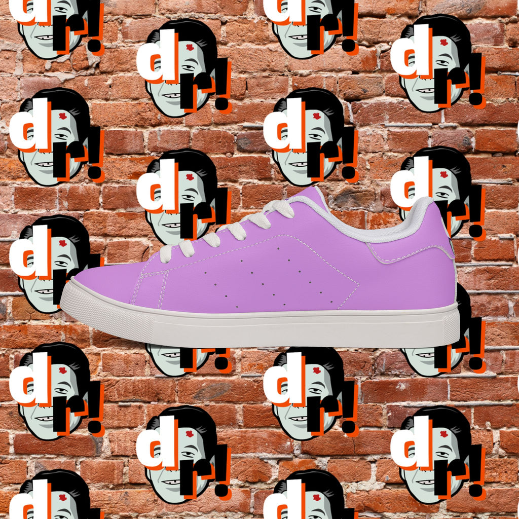 Dead Reagan (Purple/Lavender) Men's Low-Top Pleather Sneakers