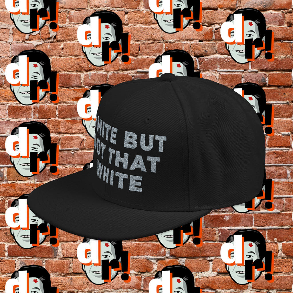 White But Not That White (Gray Letters) Snapback