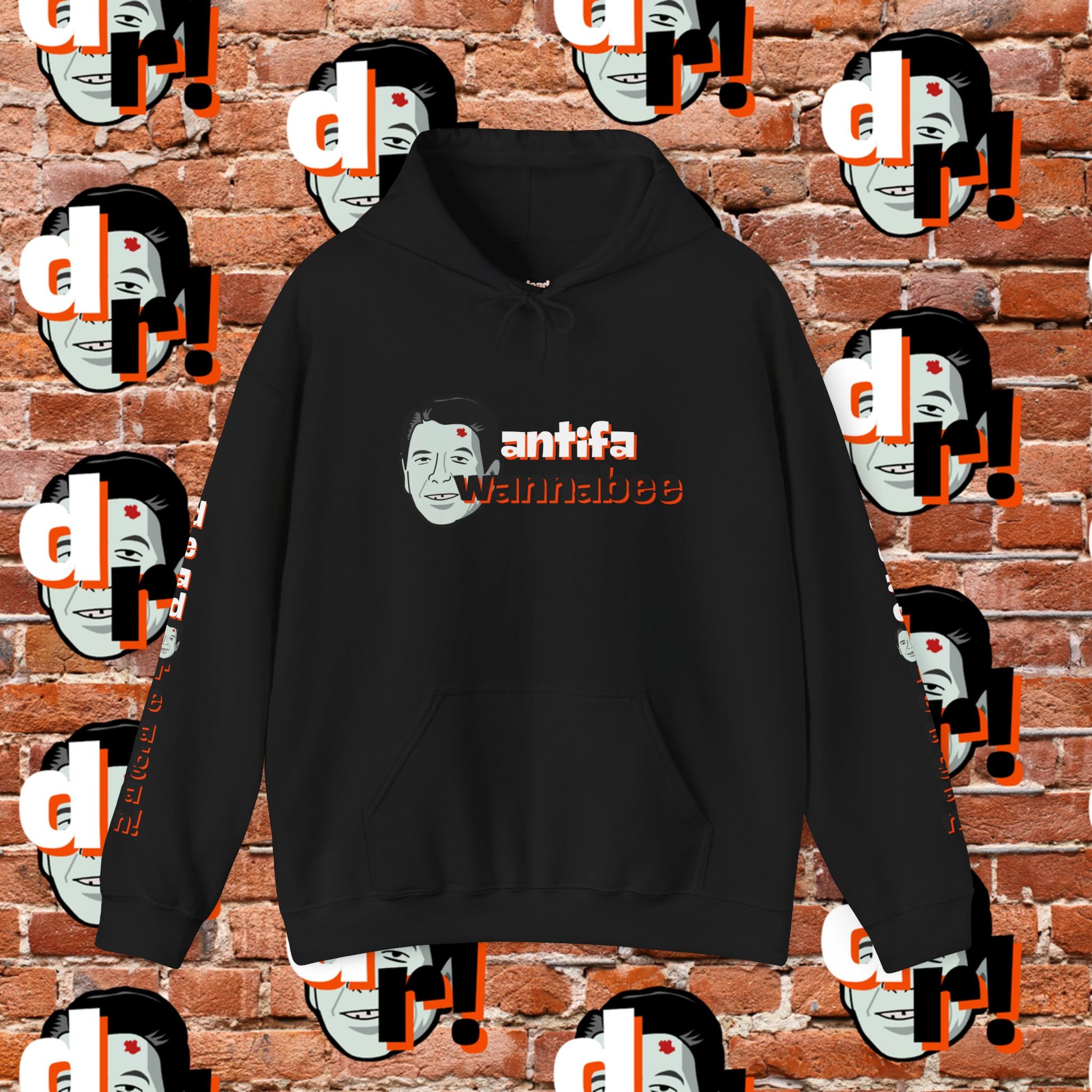 Antifa Wannabee Hoodie Graphic Pullover