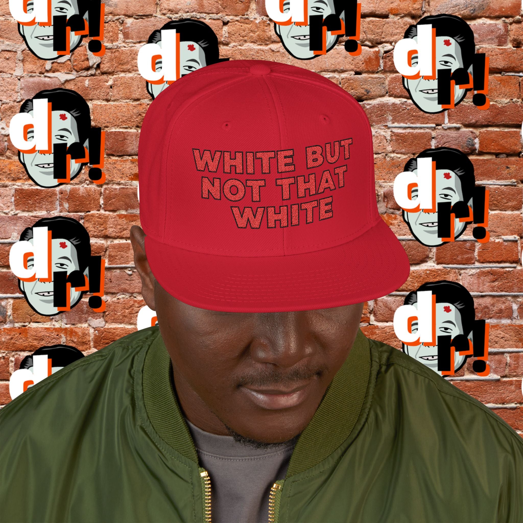 White But Not That White (Red Letter b/o) Snapback