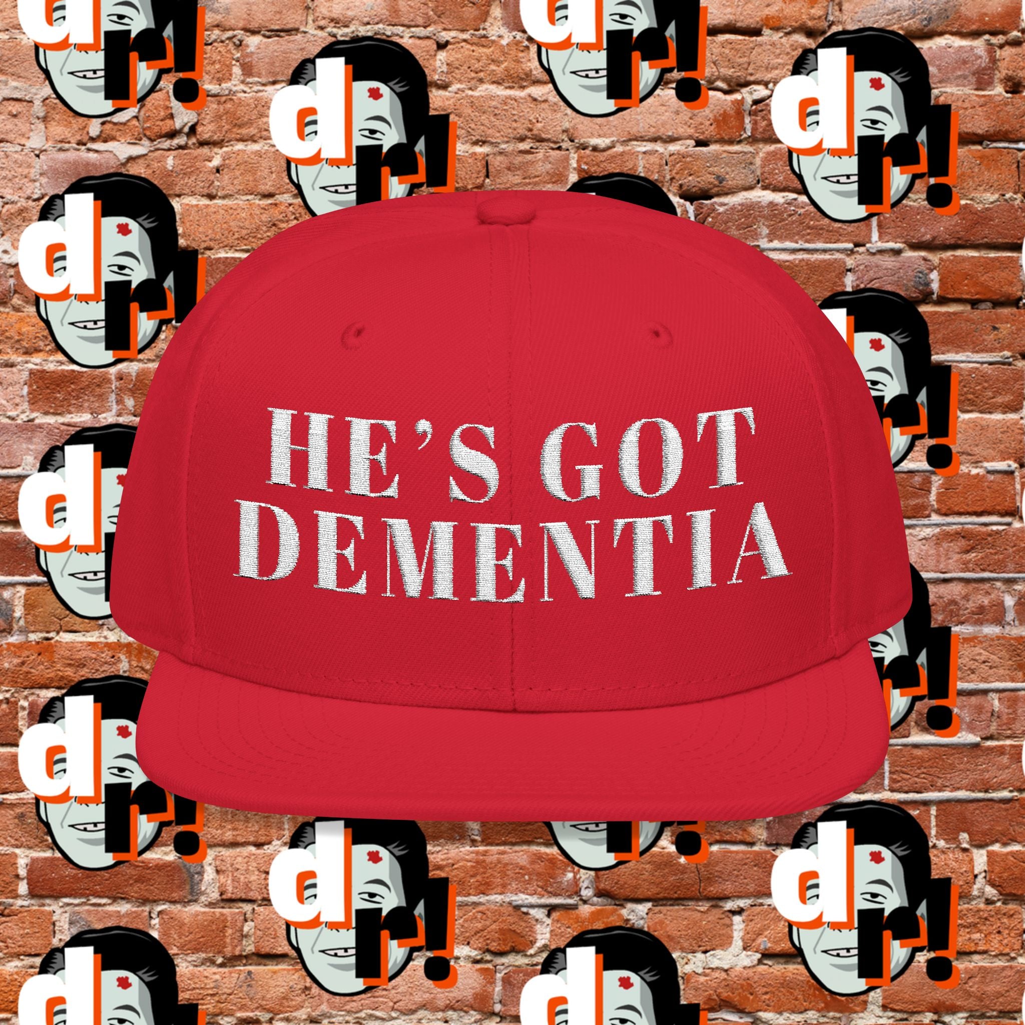Dementia Red Snapback (Embroidery)