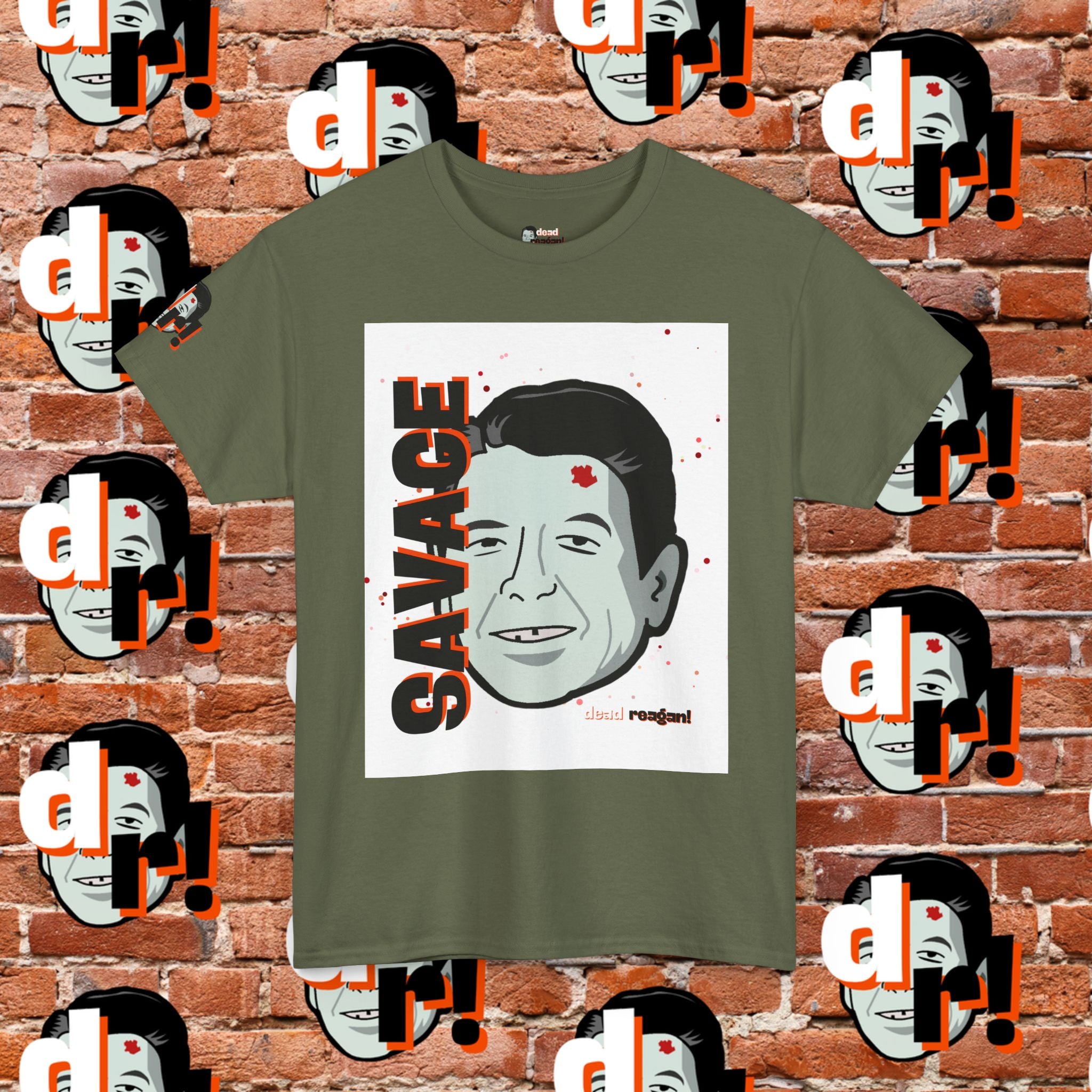Savage Dead Reagan Graphic Tee White