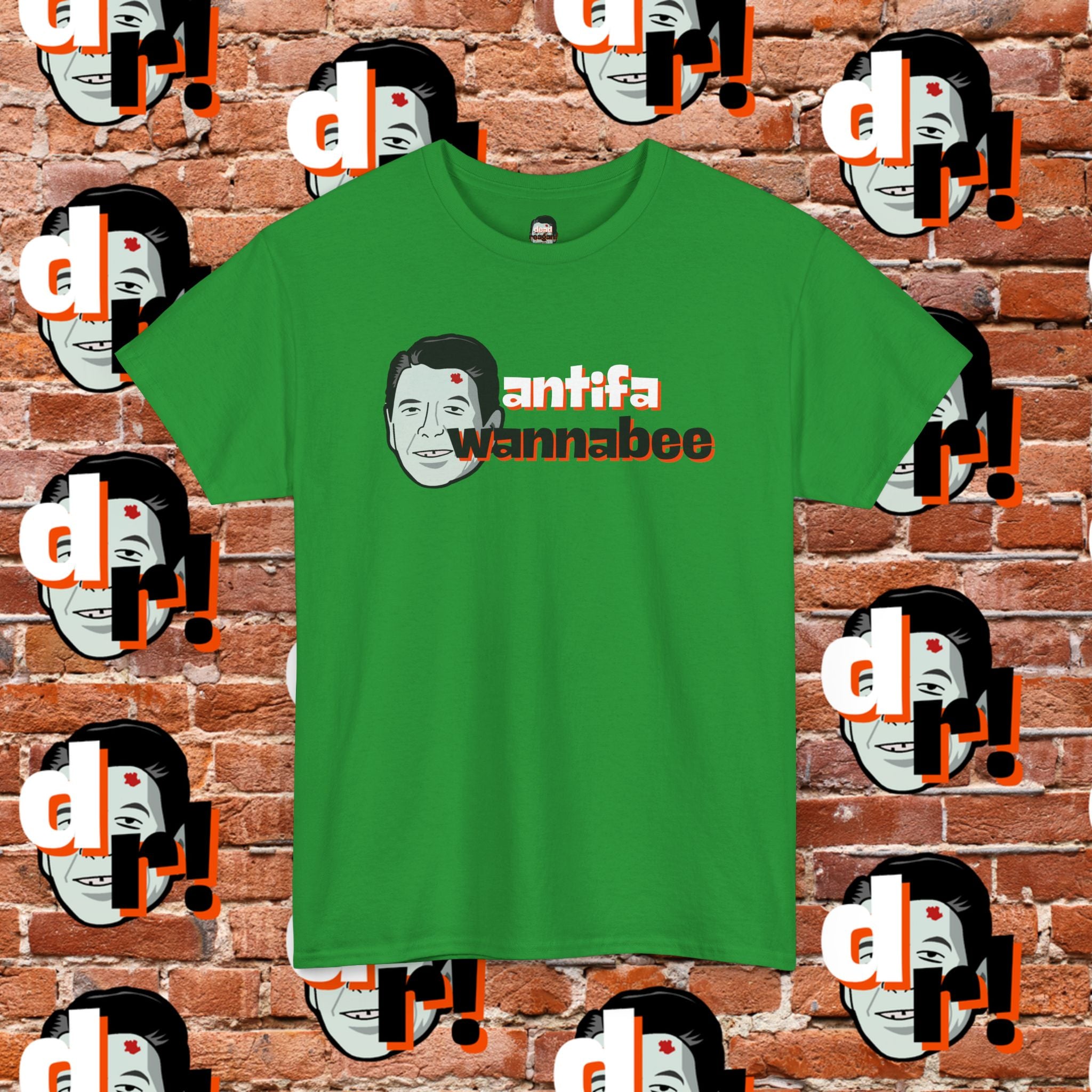 Antifa Wannabee (Orange) Unisex Heavy Cotton Tee