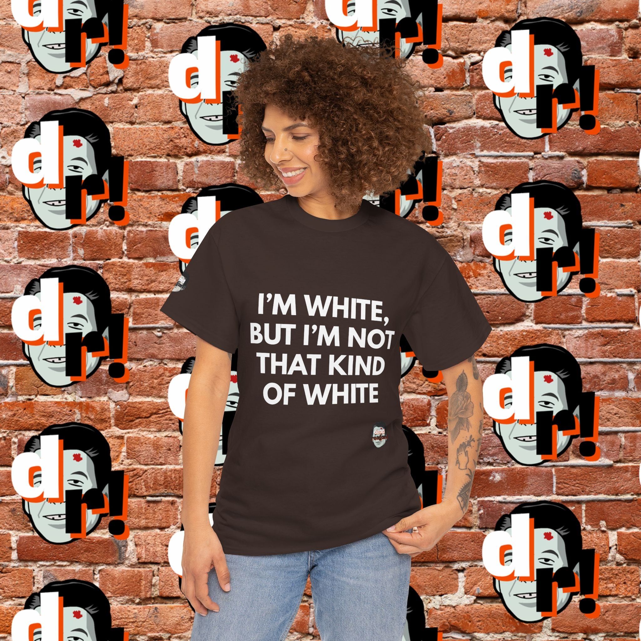 I’m White but… (White Letter) Unisex Heavy Cotton Tee