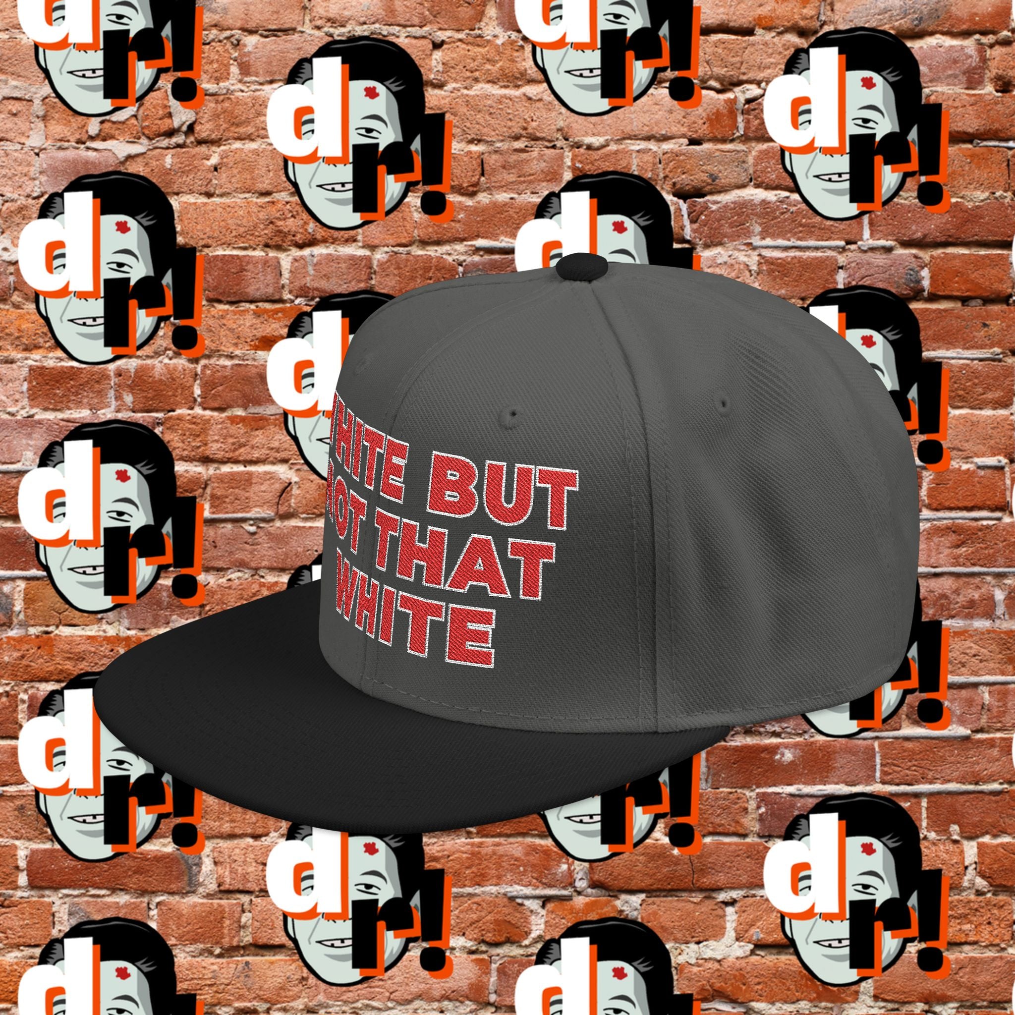 White But Not That White (Red Letter w/o) Snapback