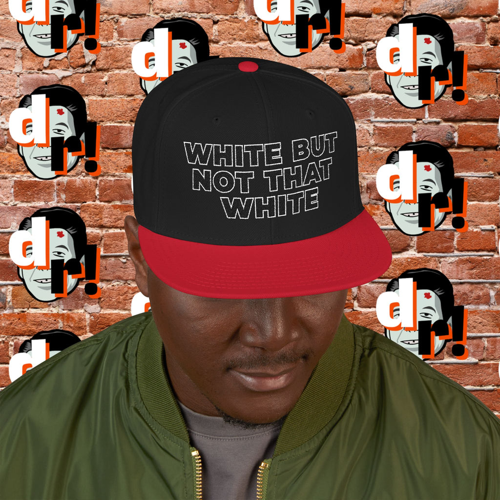 White But Not That White (Black Letter w/o)Snapback