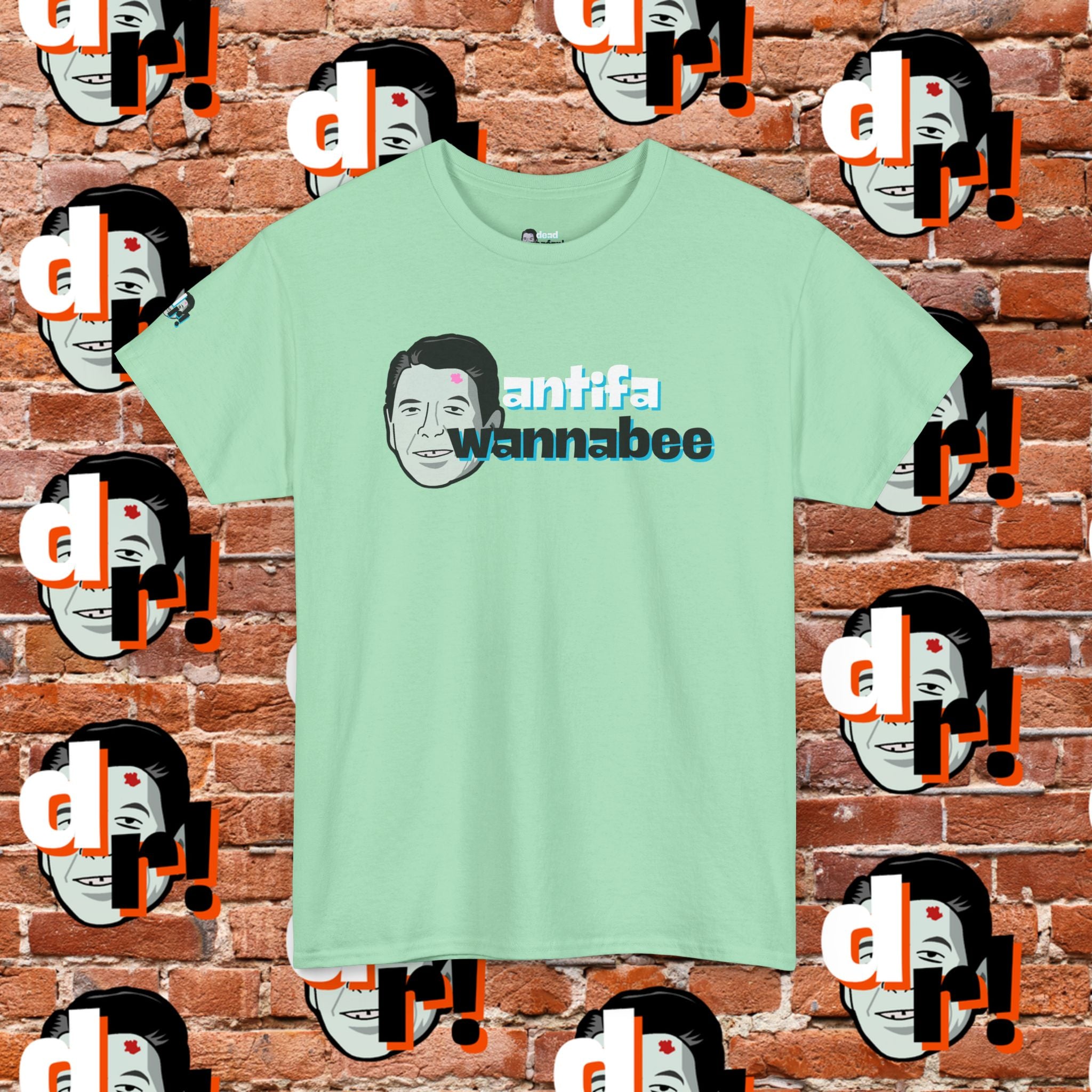 Antifa Wannabee (Teal) Unisex Heavy Cotton Tee