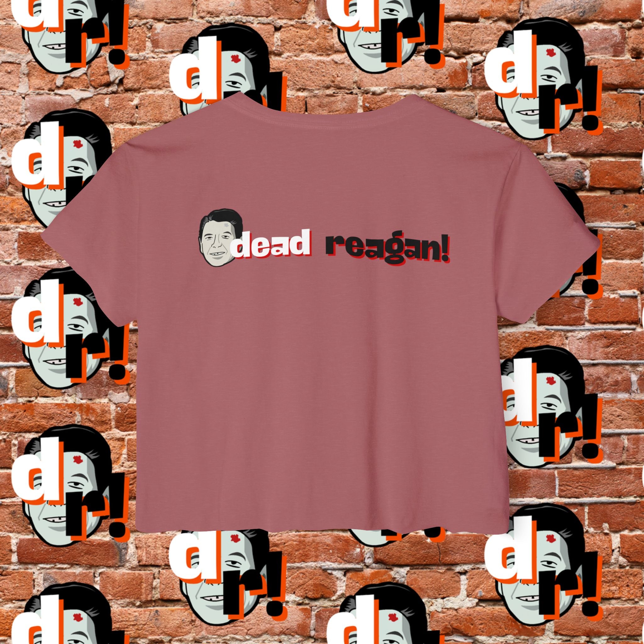 Antifa Wannabee Festival Crop Top (Red Letter)