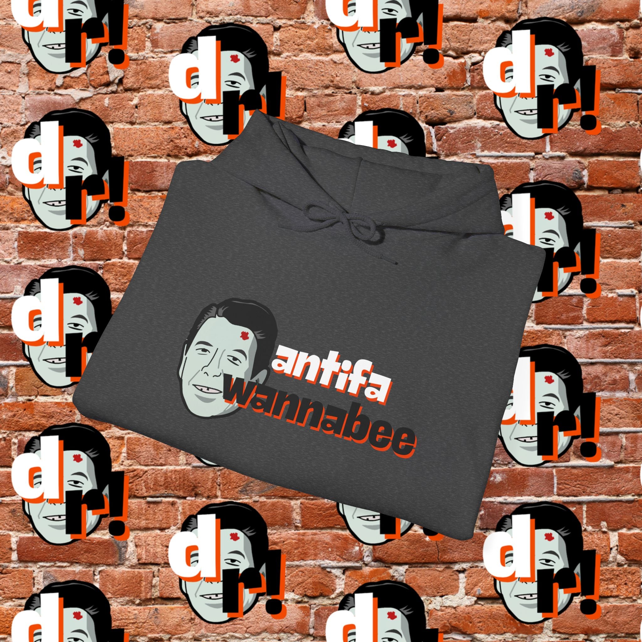 Antifa Wannabee Hoodie Graphic Pullover