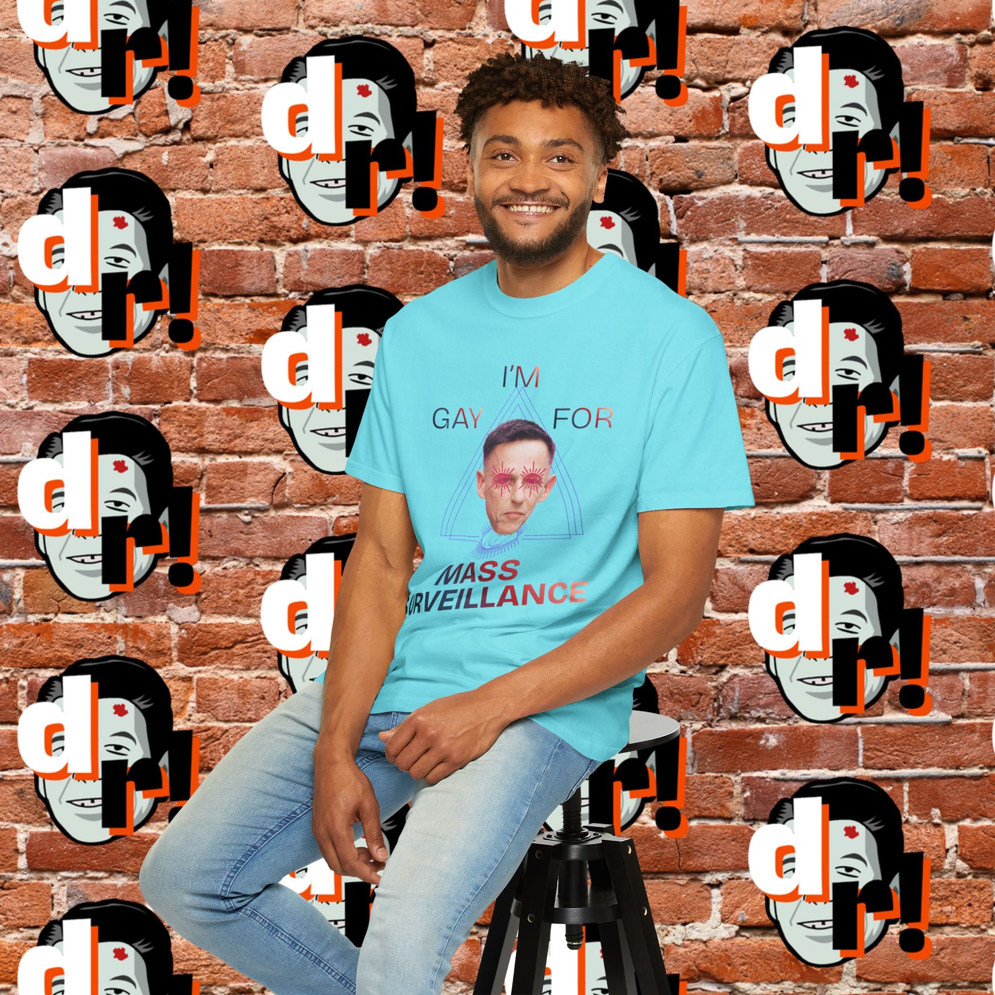 Gay for Mass Surveillance Cotton T- Shirt