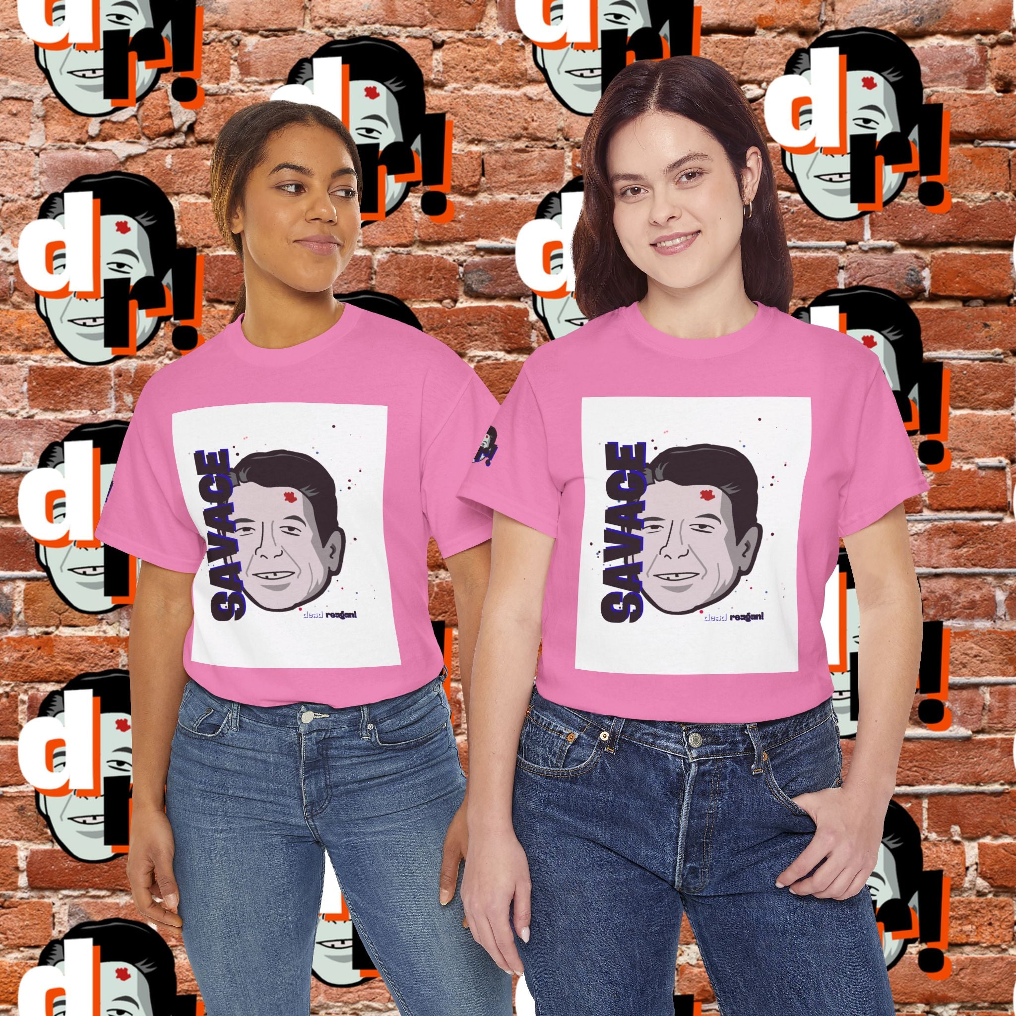 Savage Dead Reagan Graphic Tee Blue