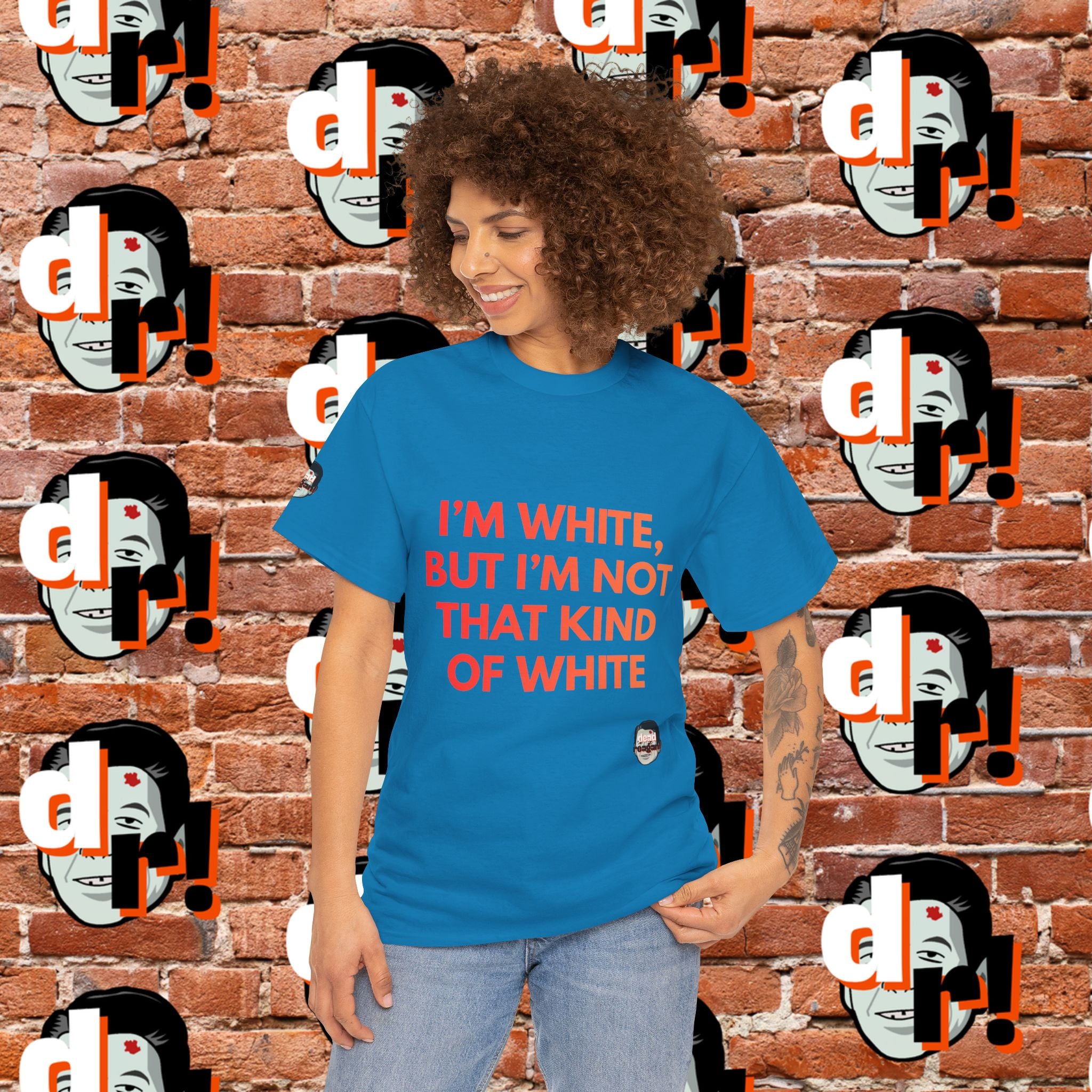 I’m White But… (Orange Gradient Letter) Unisex Heavy Cotton Tee