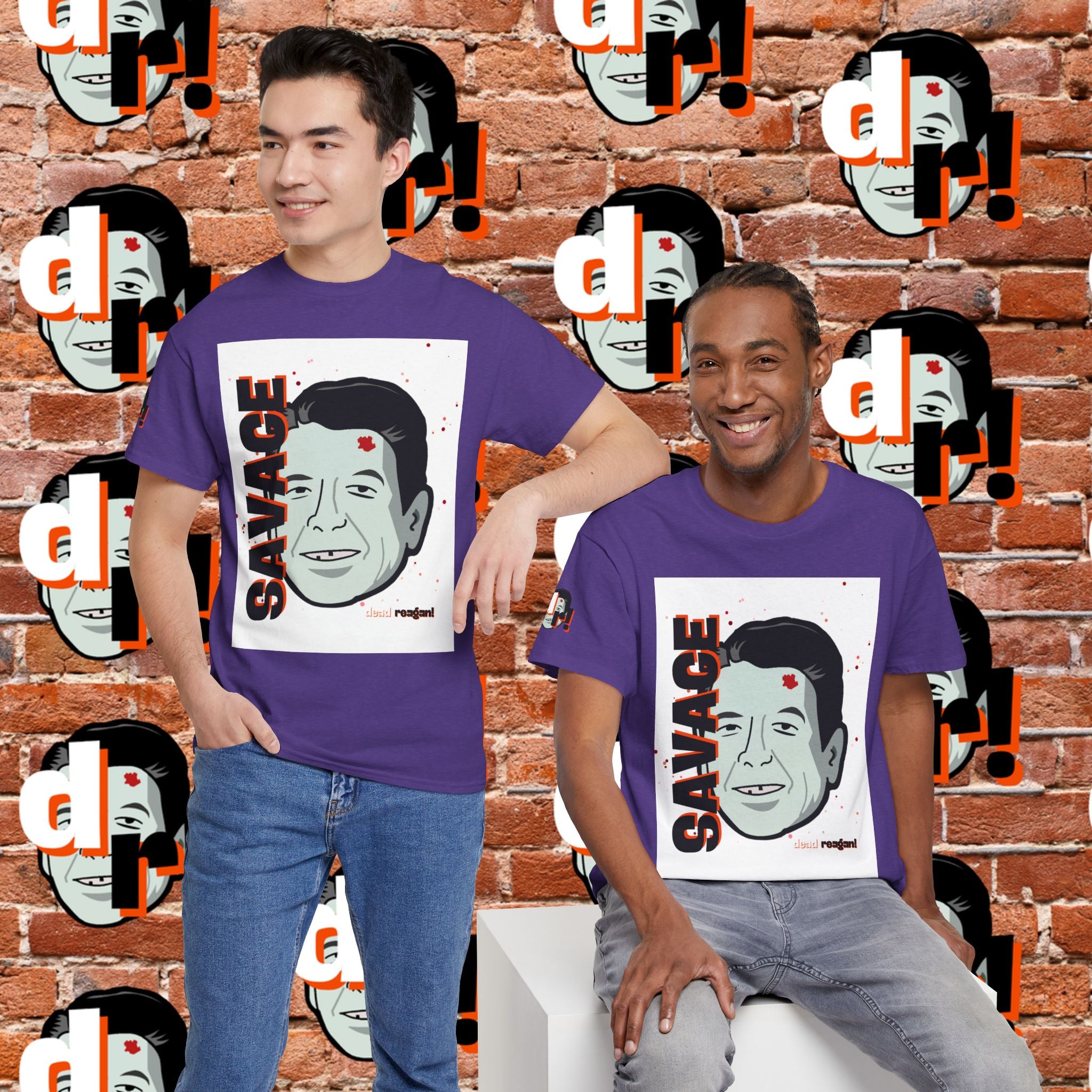 Savage Dead Reagan Graphic Tee White