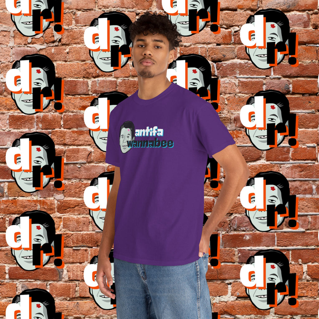 Antifa Wannabee (Teal) Unisex Heavy Cotton Tee