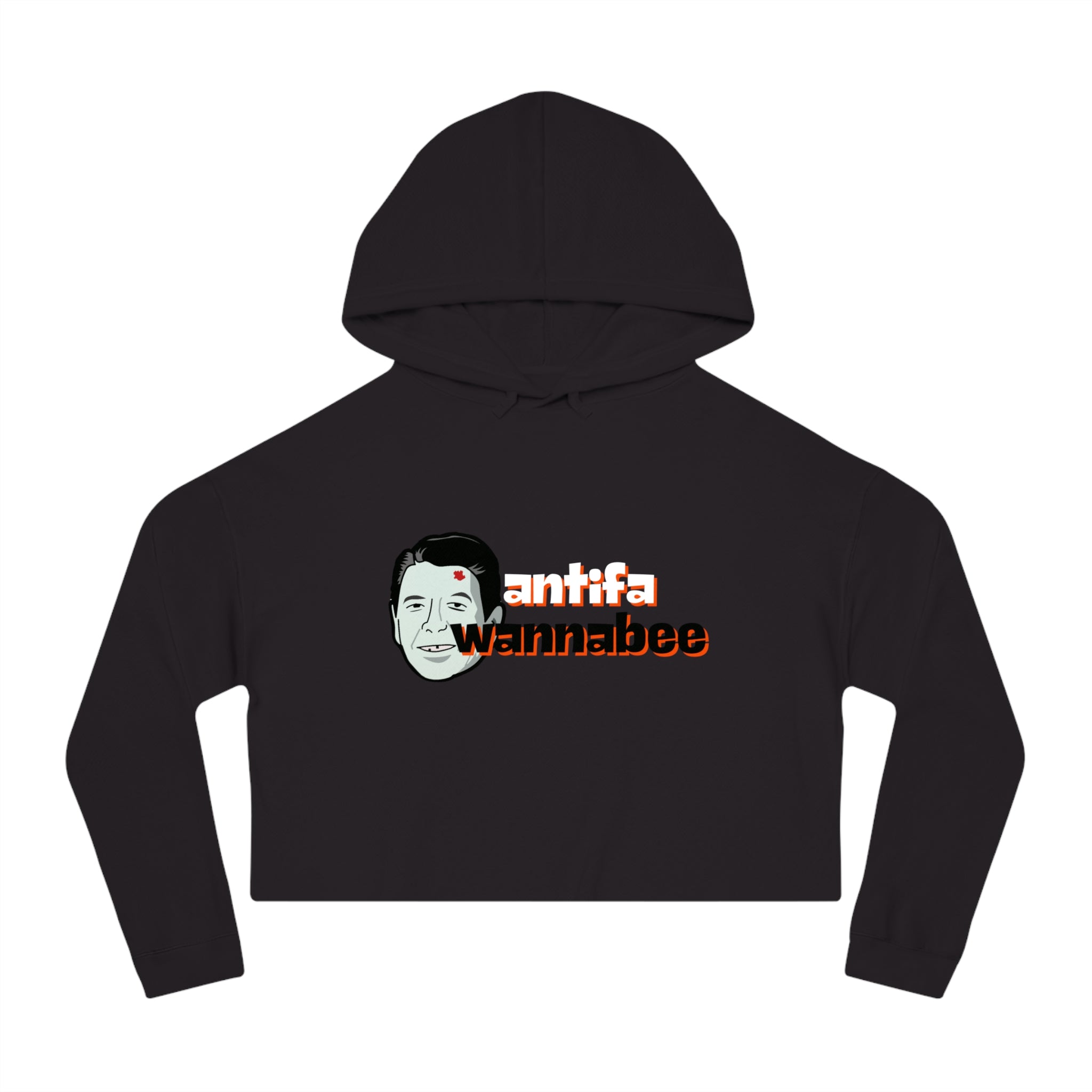Antifa Wannabe Cropped Hoodie