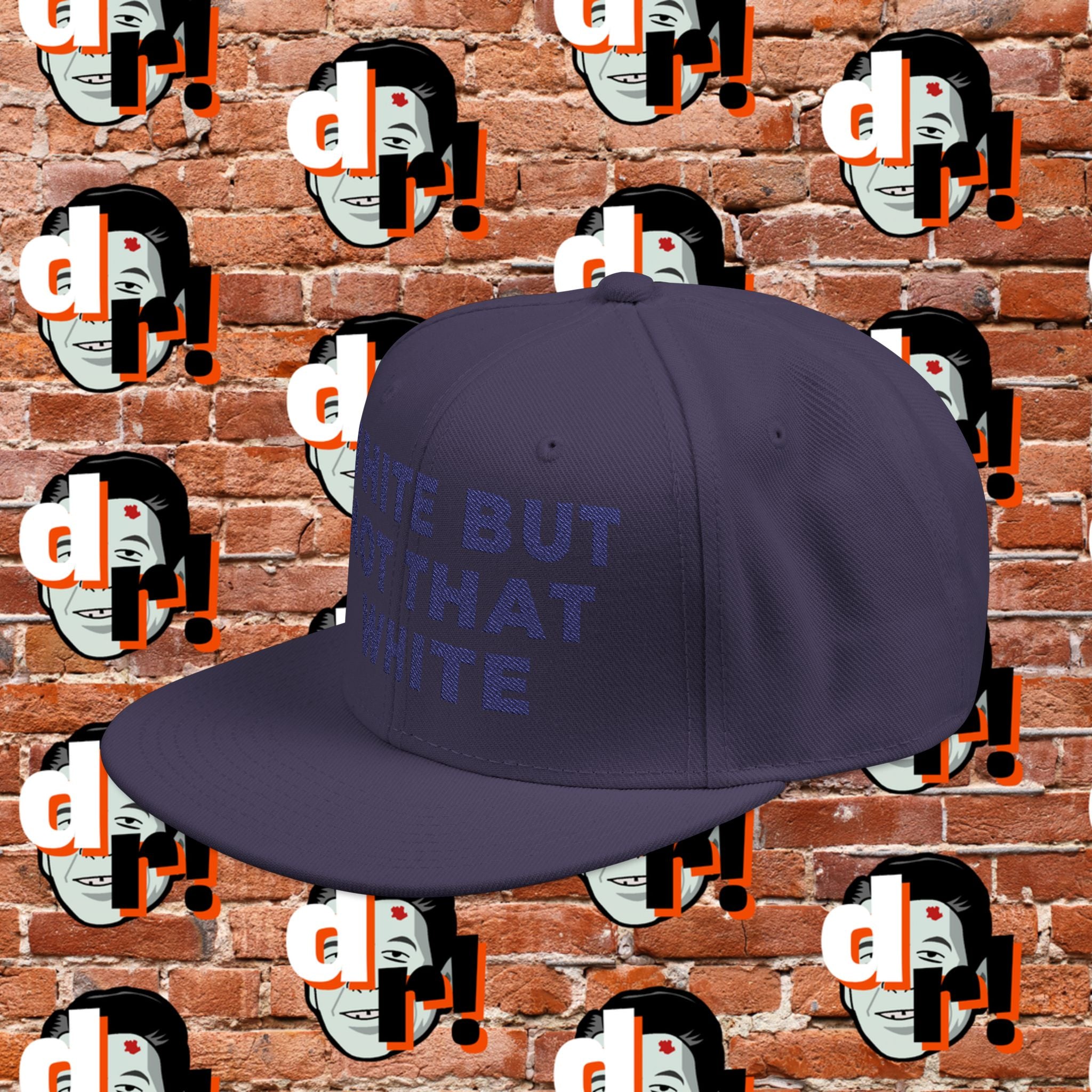 White But Not That White (Blue Letter) Snapback
