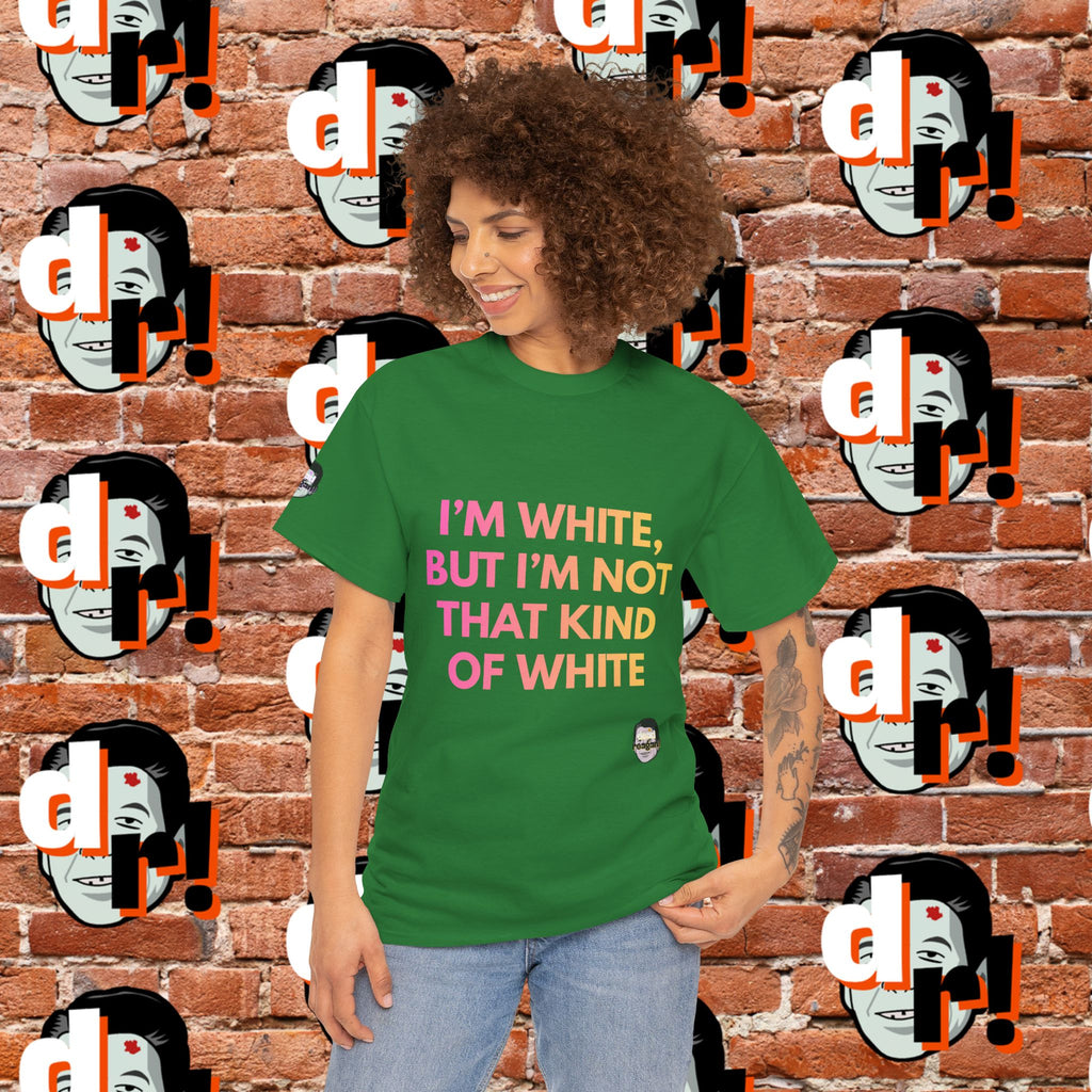 I’m White But… (Pink/Yellow Gradient Letter) Unisex Heavy Cotton Tee