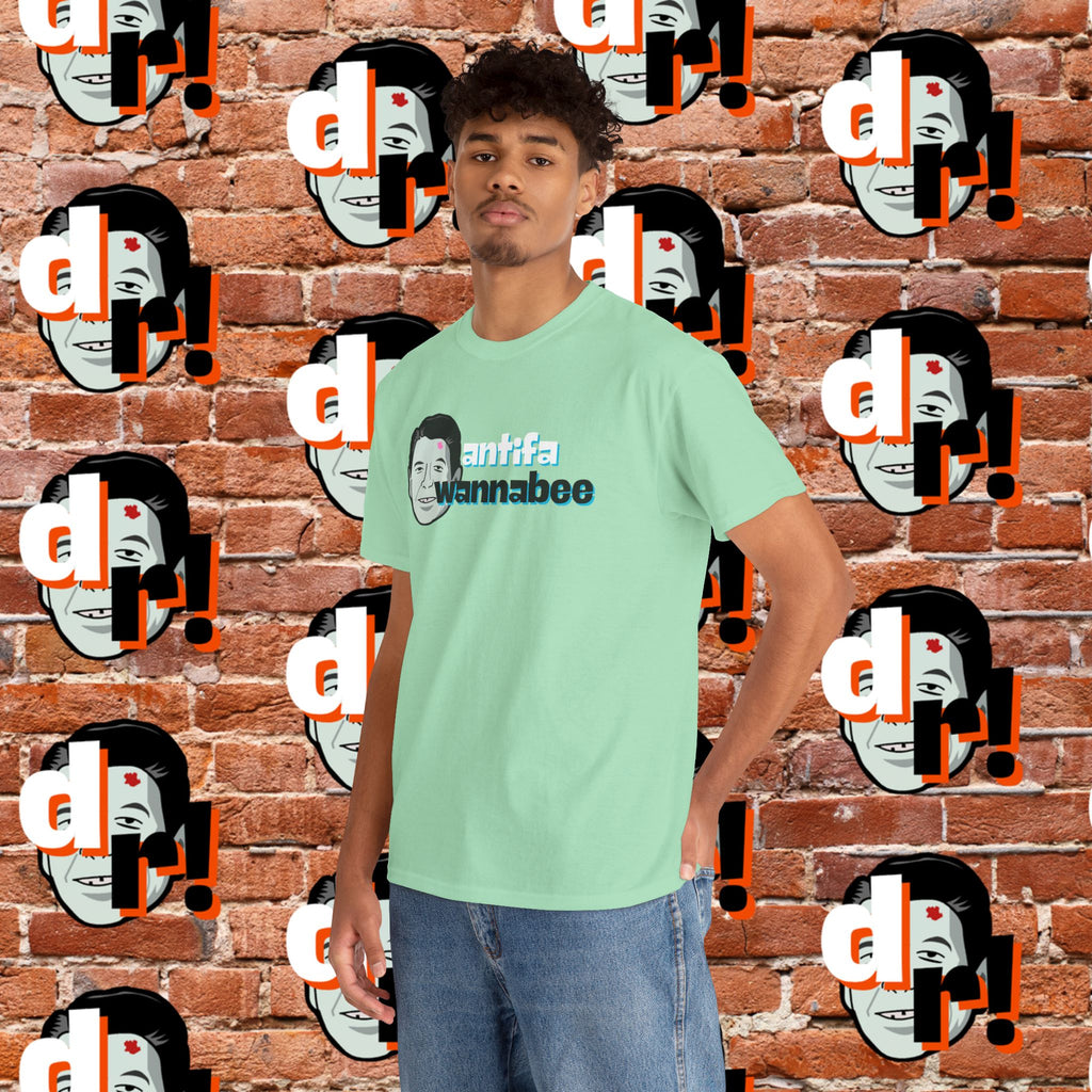 Antifa Wannabee (Teal) Unisex Heavy Cotton Tee