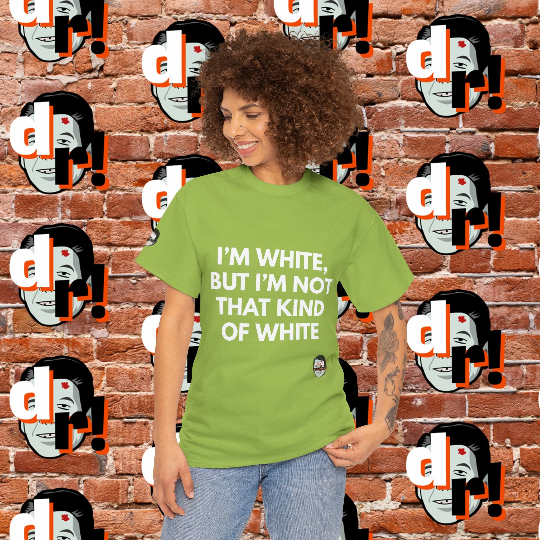 I’m White but… (White Letter) Unisex Heavy Cotton Tee