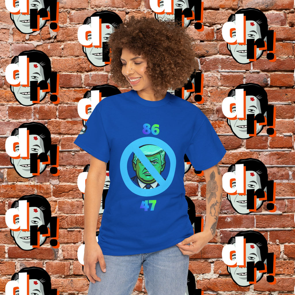 86/47 Lime & Blue Unisex Heavy Cotton Tee