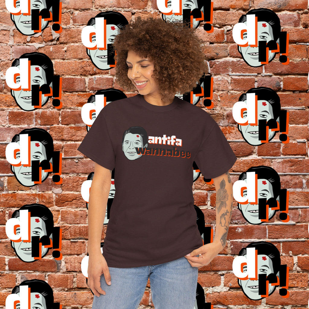 Antifa Wannabee (Orange) Unisex Heavy Cotton Tee