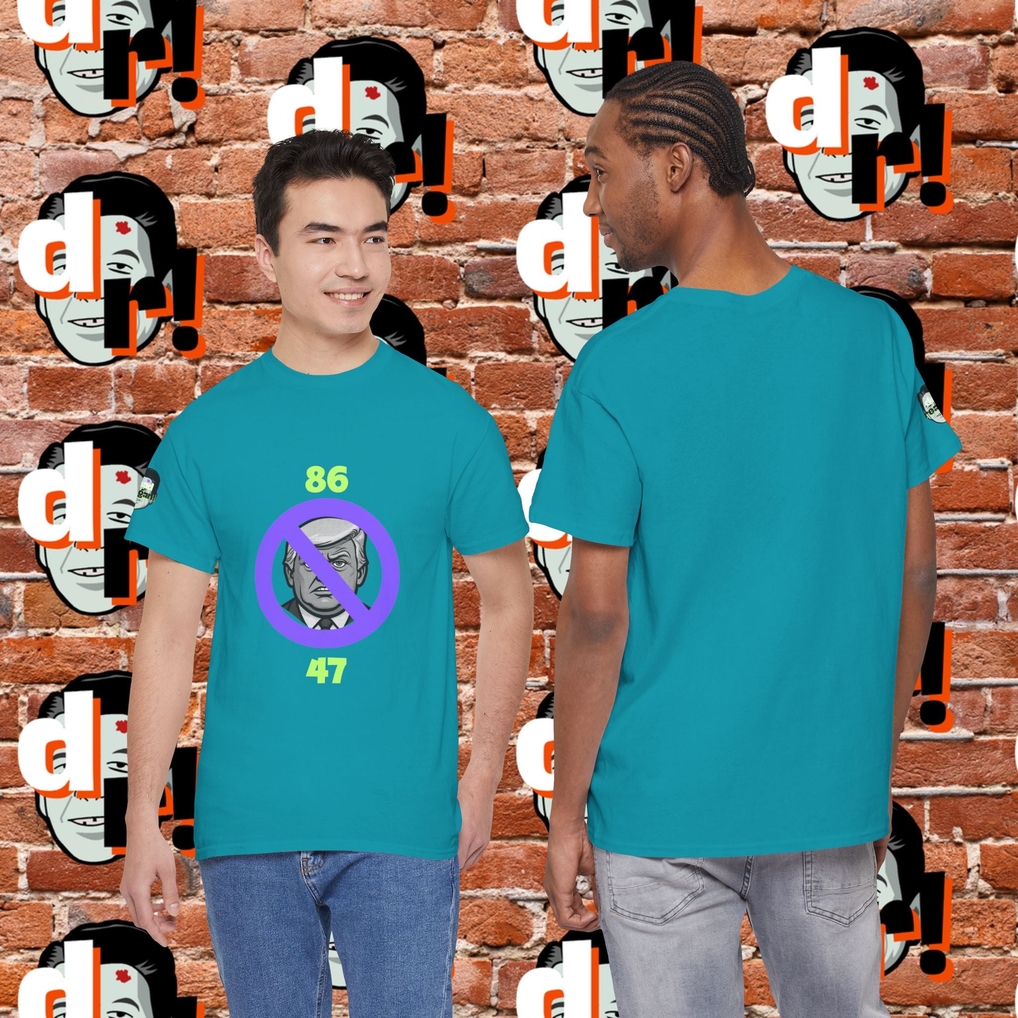 86/47 Lime & Purple  Variant Unisex Heavy Cotton Tee