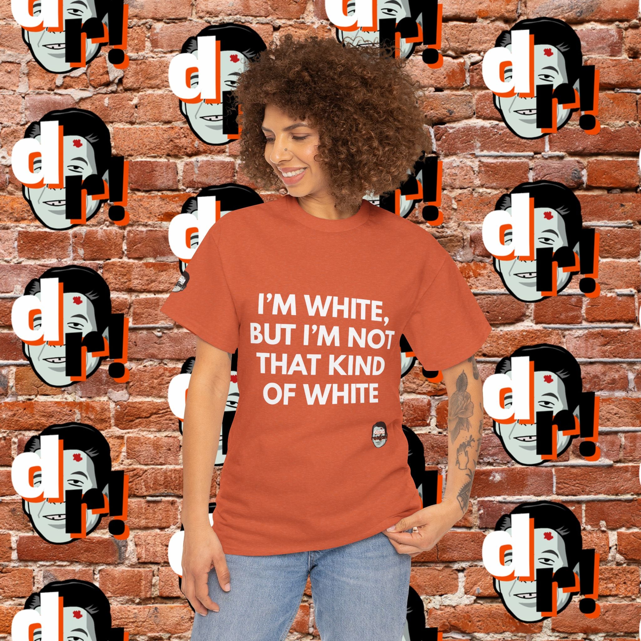 I’m White but… (White Letter) Unisex Heavy Cotton Tee