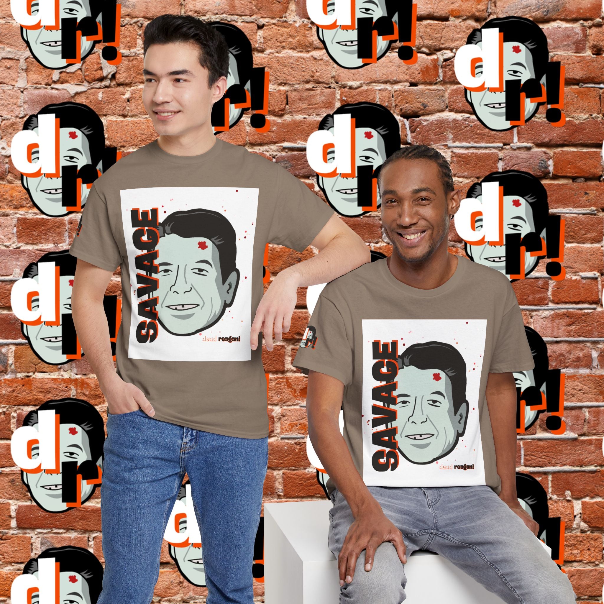 Savage Dead Reagan Graphic Tee White