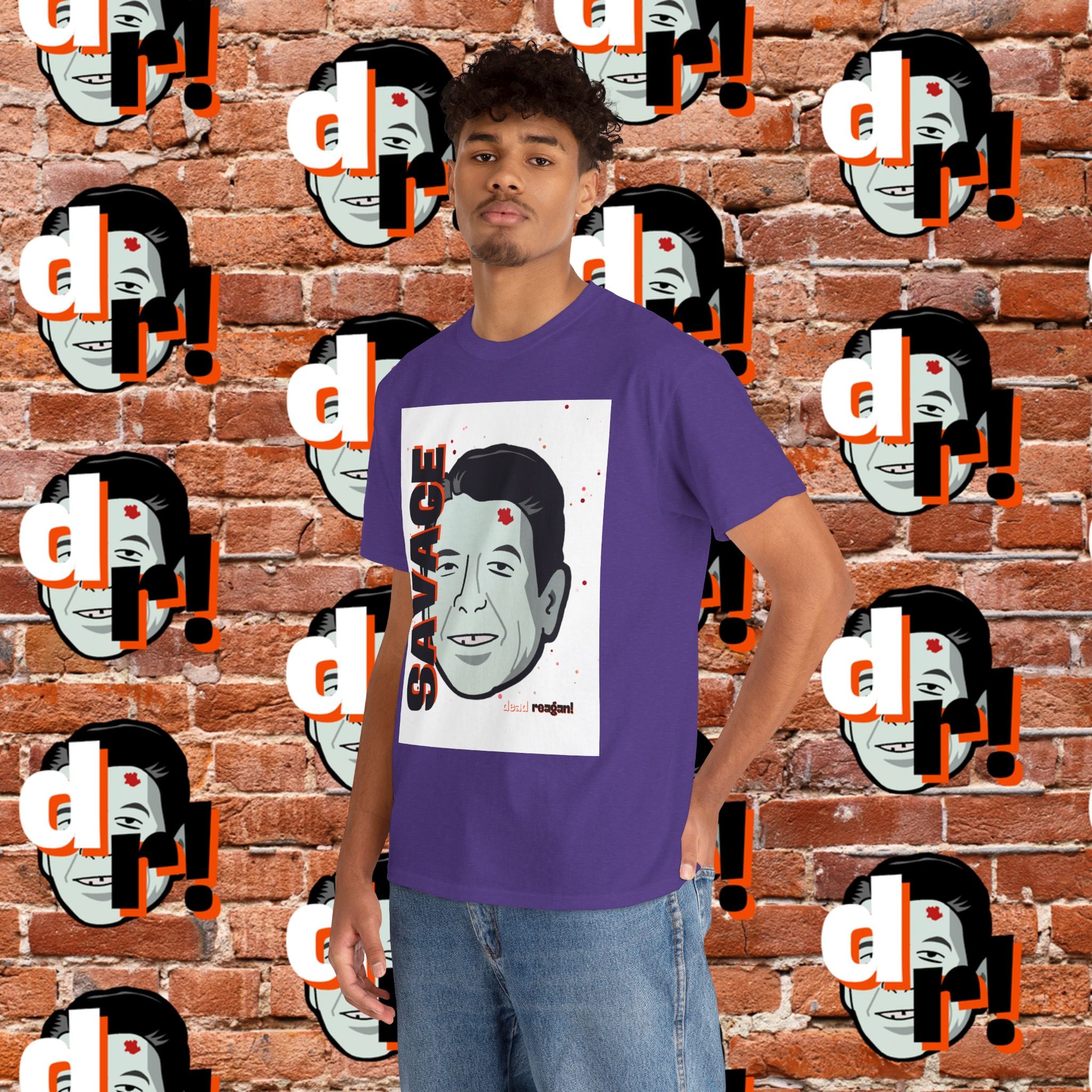 Savage Dead Reagan Graphic Tee White